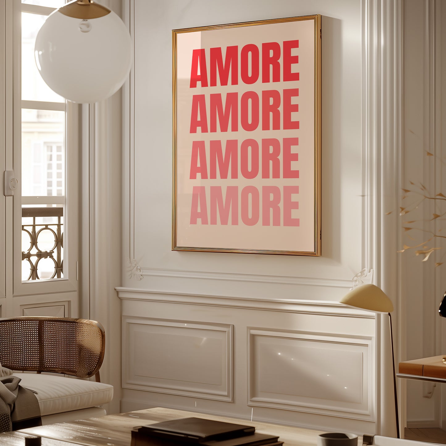 Amore -Verlauf - Mid Century - Kunstdruck