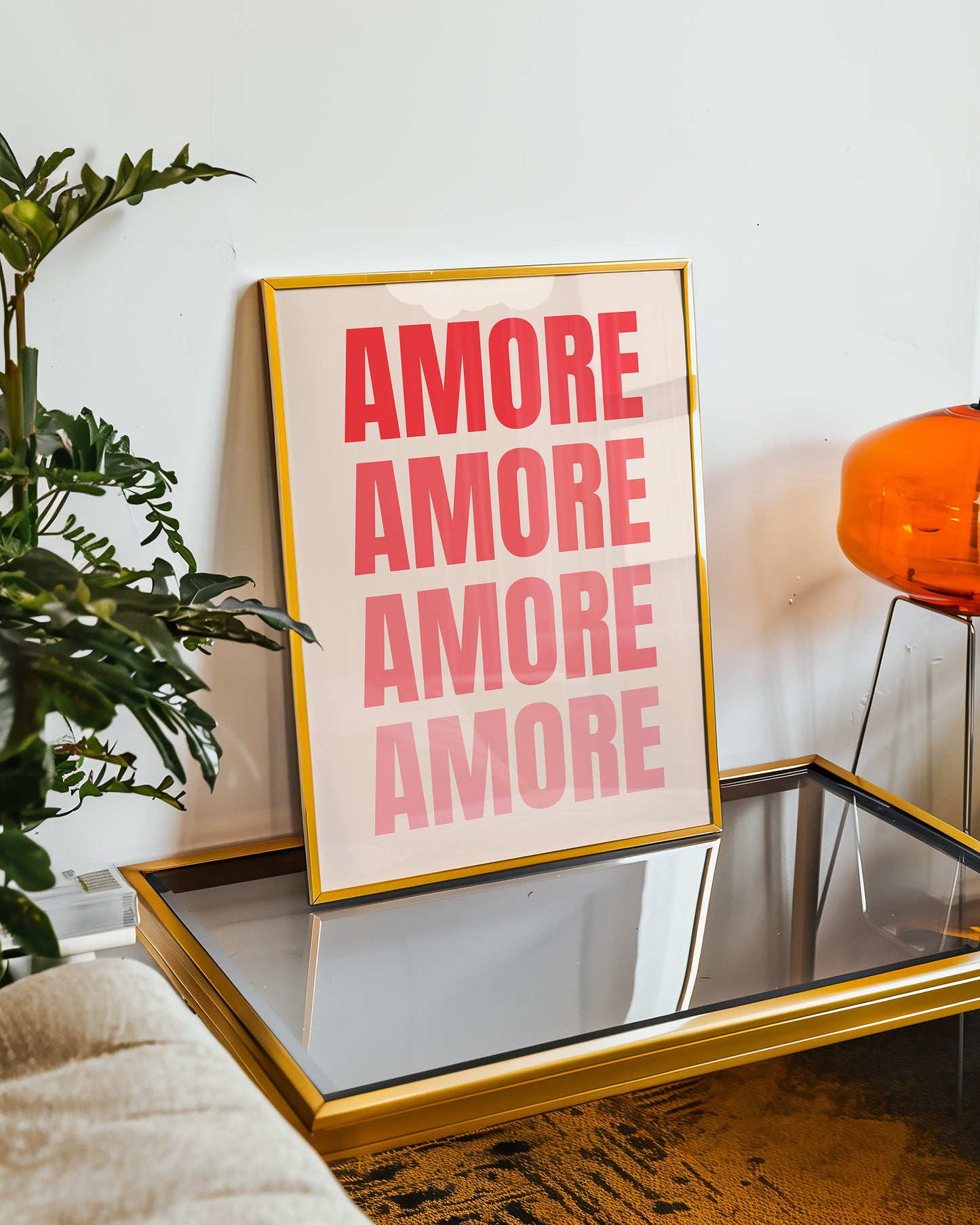 Amore -Verlauf - Mid Century - Kunstdruck