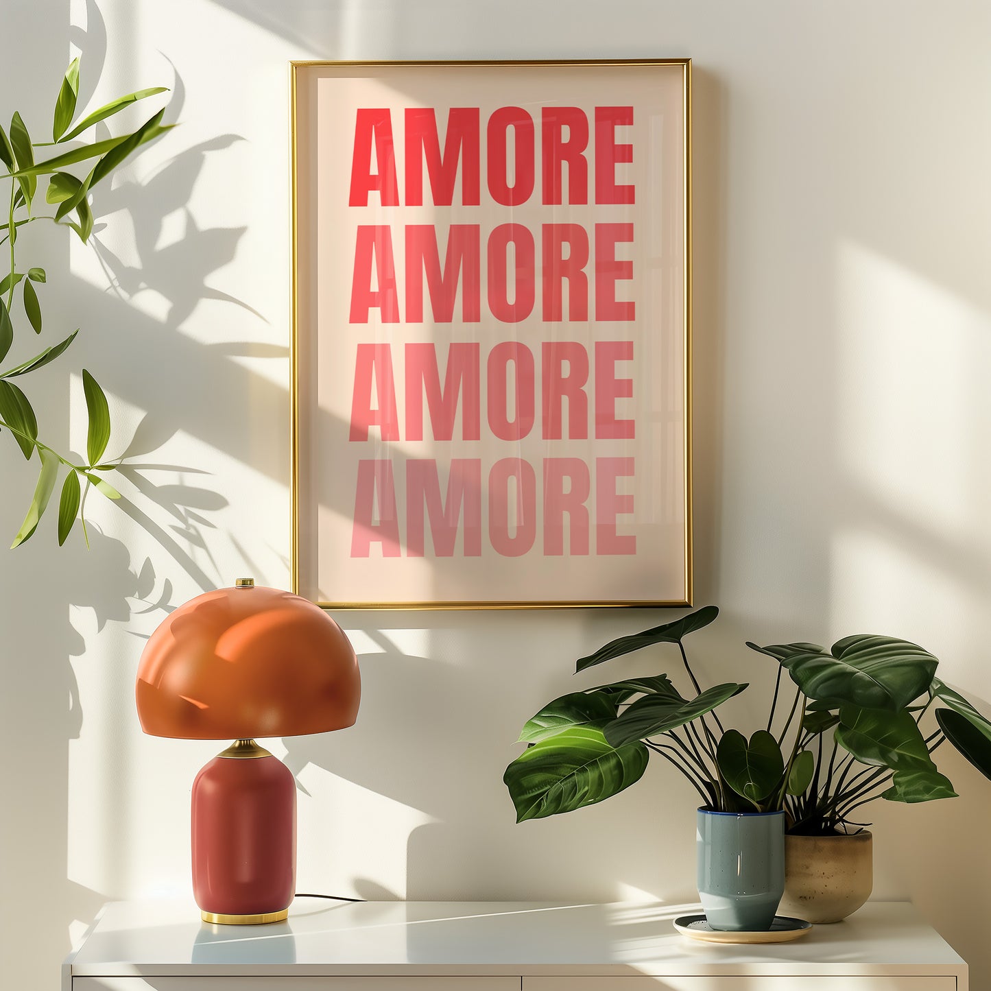 Amore -Verlauf - Mid Century - Kunstdruck