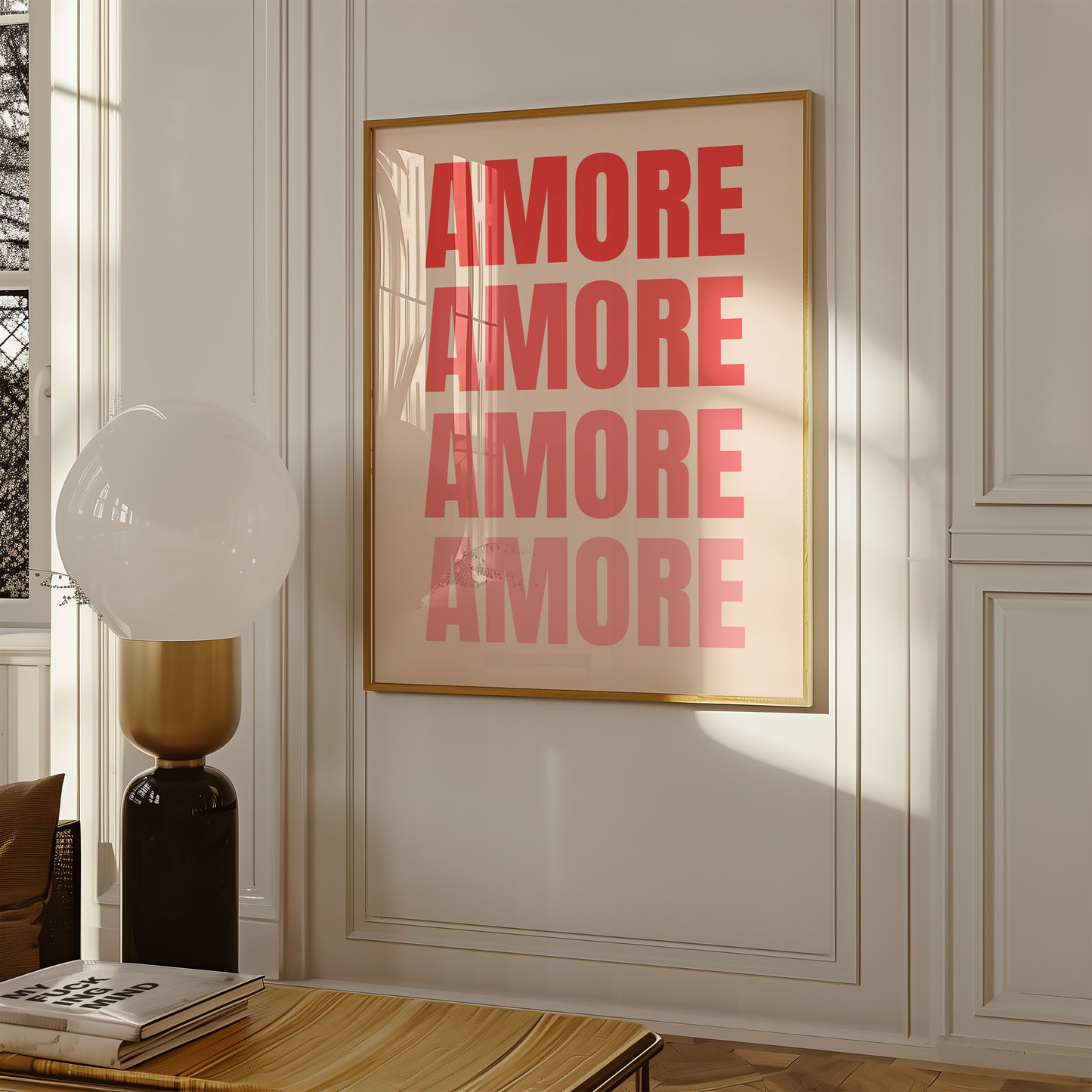 Amore -Verlauf - Mid Century - Kunstdruck