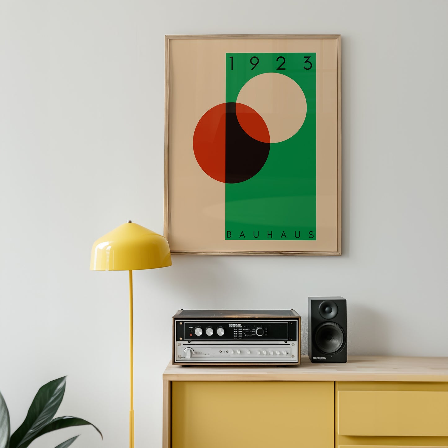 Bauhaus 1923 - Mid Century - Kunstdruck - grün