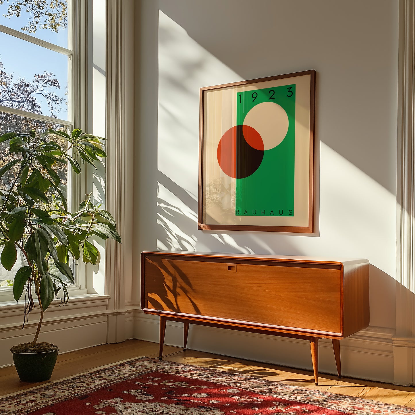 Bauhaus 1923 - Mid Century - Kunstdruck - grün