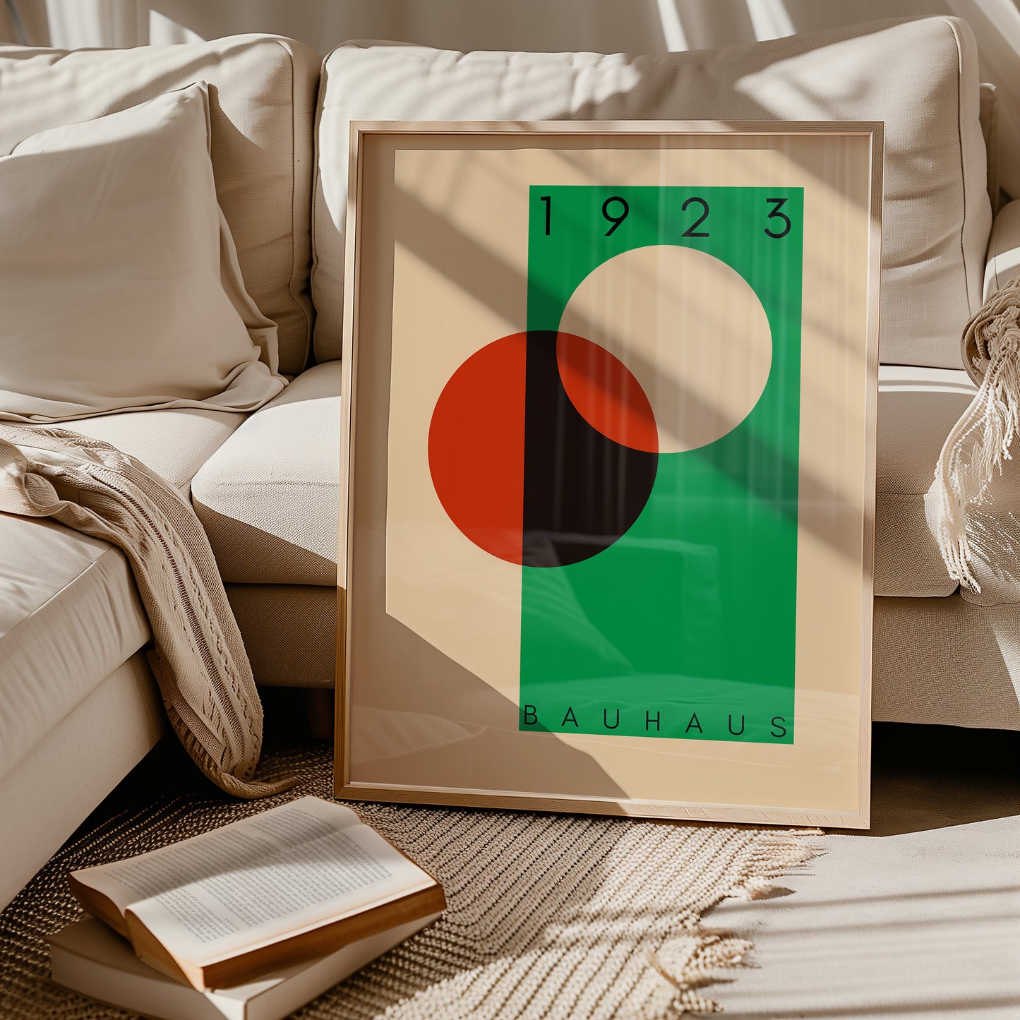 Bauhaus 1923 - Mid Century - Kunstdruck - grün