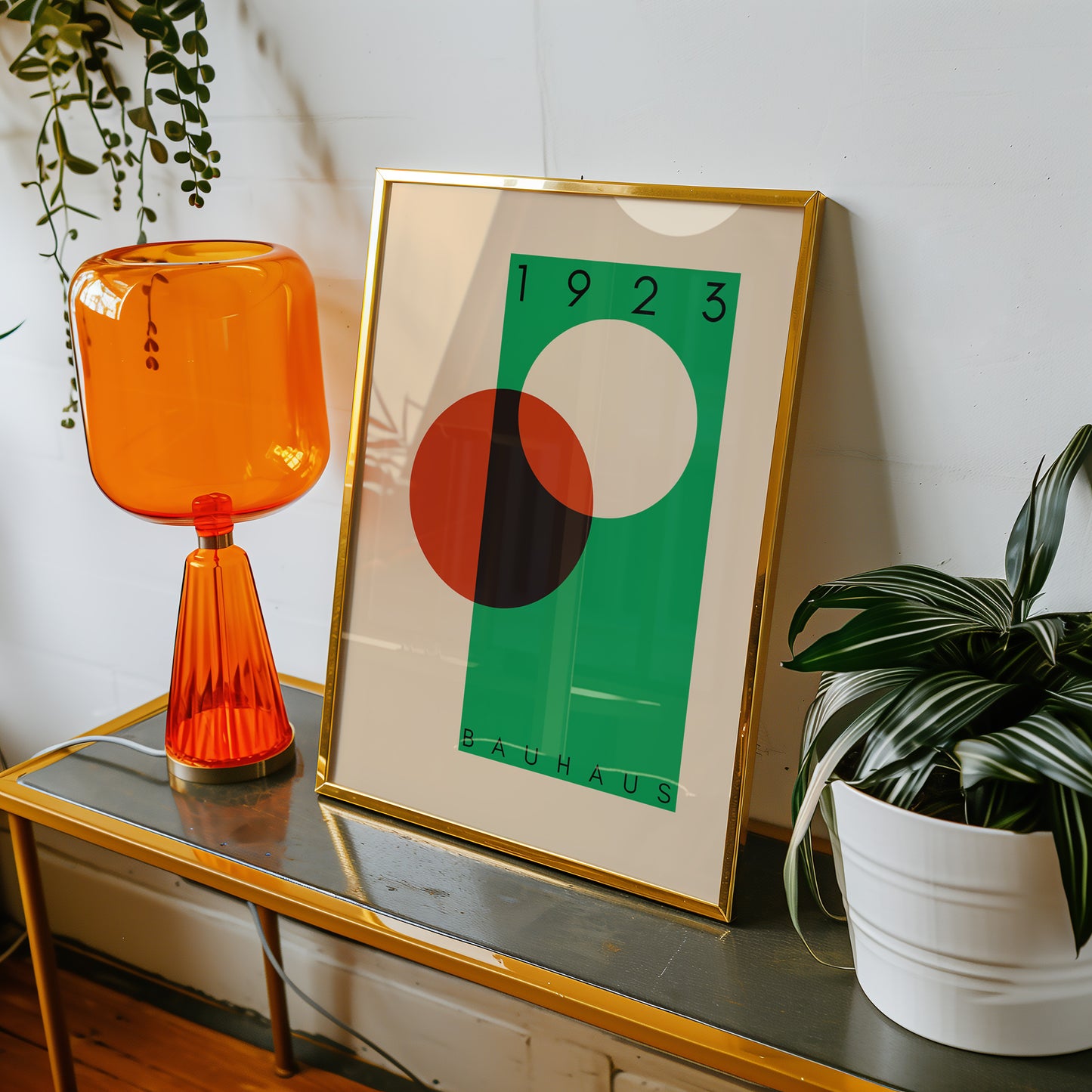 Bauhaus 1923 - Mid Century - Kunstdruck - grün
