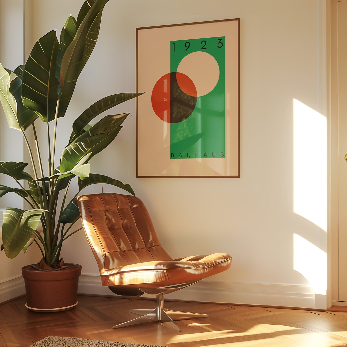 Bauhaus 1923 - Mid Century - Kunstdruck - grün