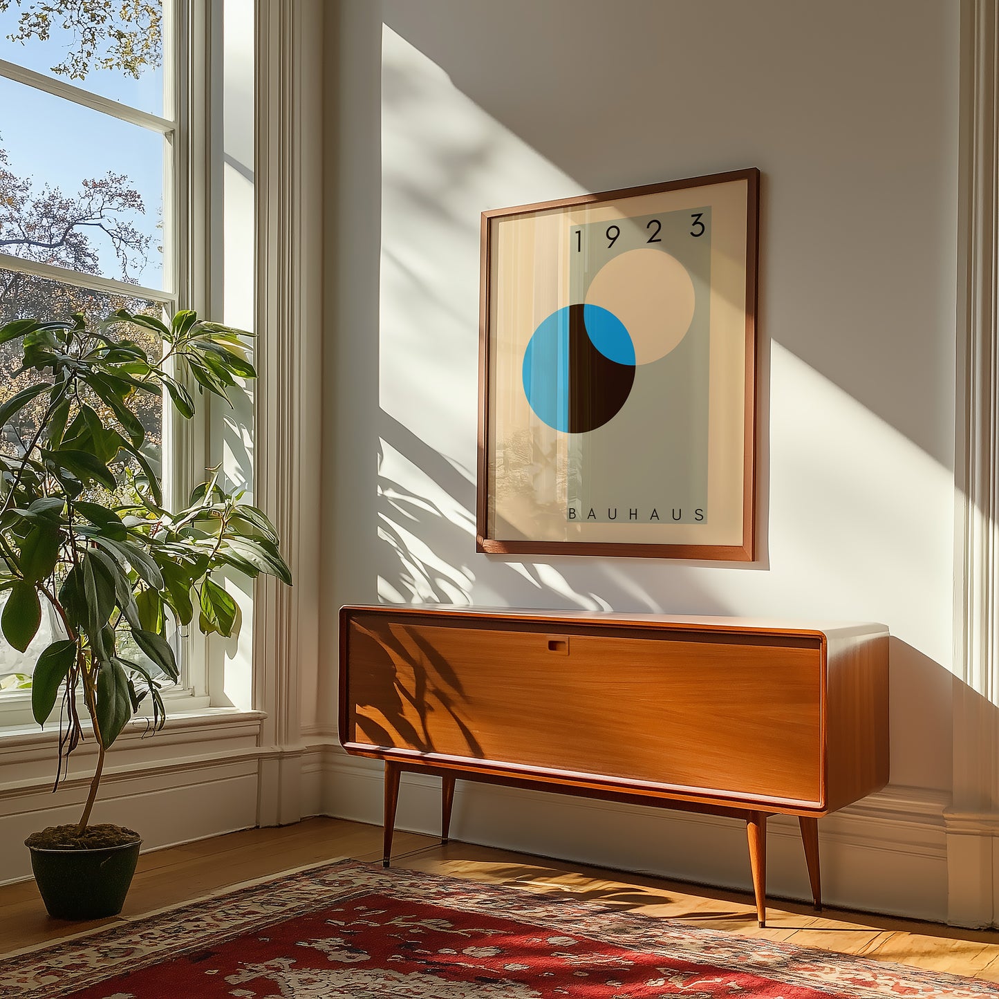 Bauhaus 1923 - Mid Century - Kunstdruck - Blau