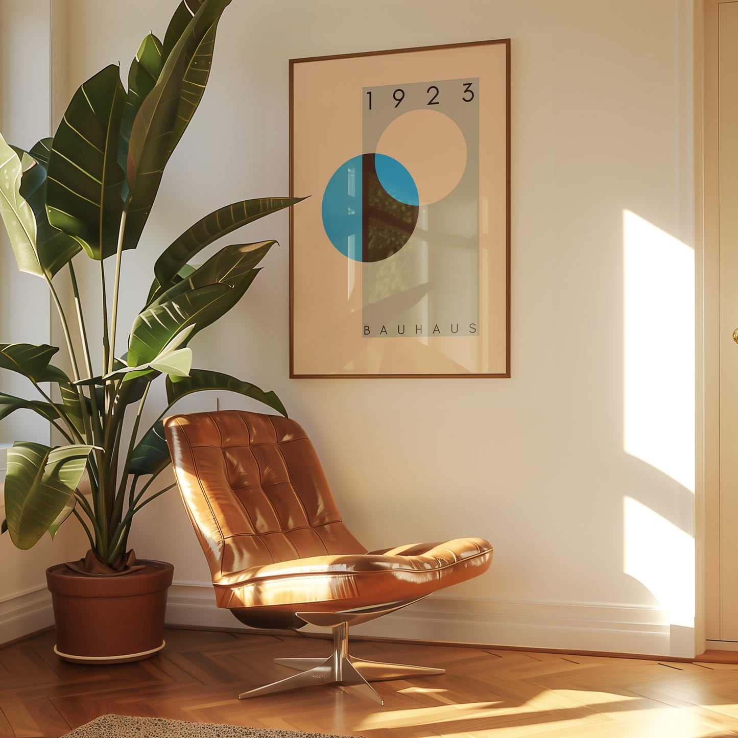 Bauhaus 1923 - Mid Century - Kunstdruck - Blau