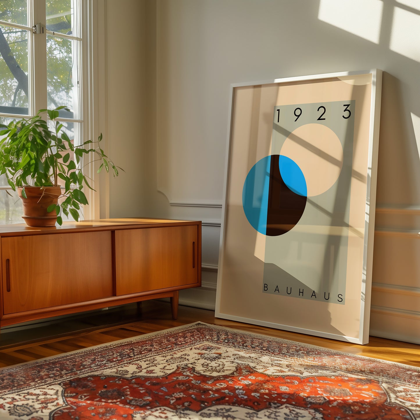 Bauhaus 1923 - Mid Century - Kunstdruck - Blau