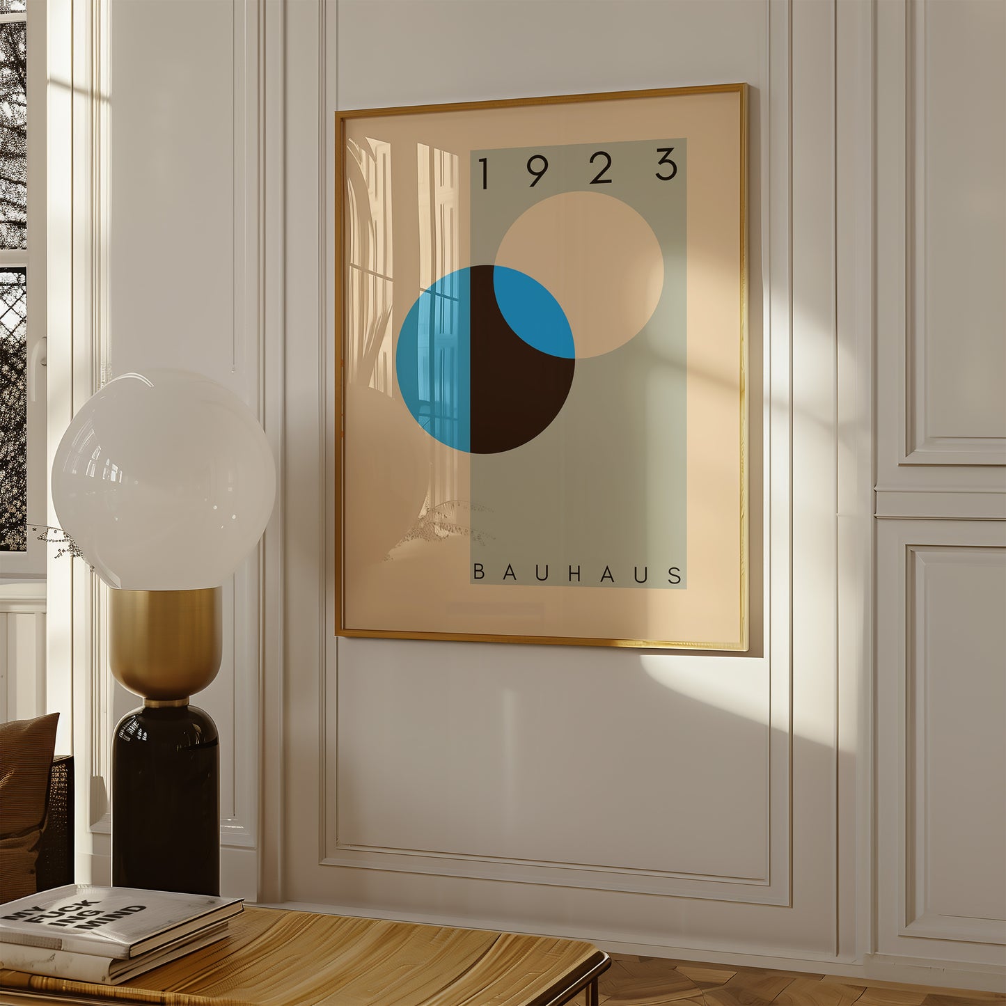 Bauhaus 1923 - Mid Century - Kunstdruck - Blau