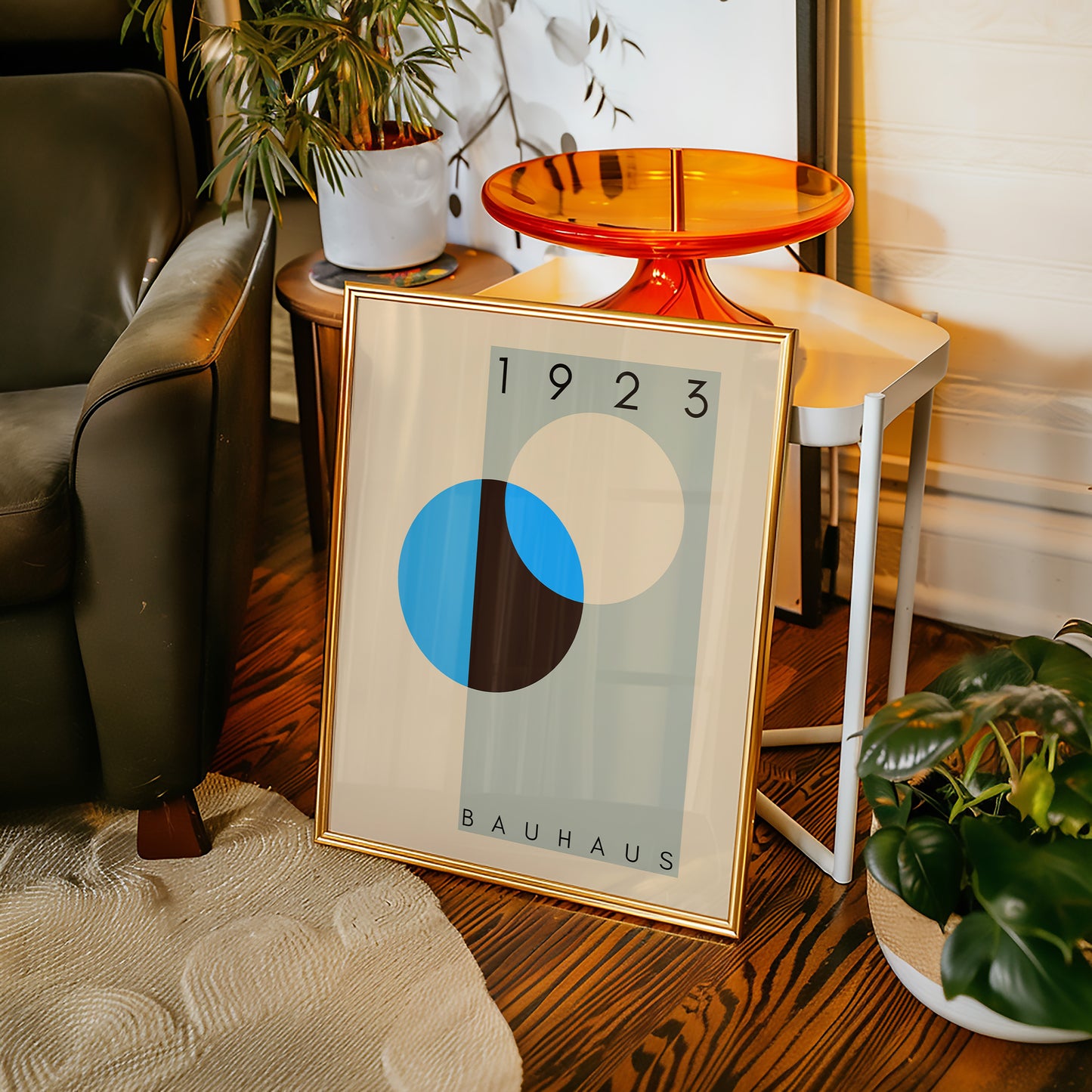 Bauhaus 1923 - Mid Century - Kunstdruck - Blau
