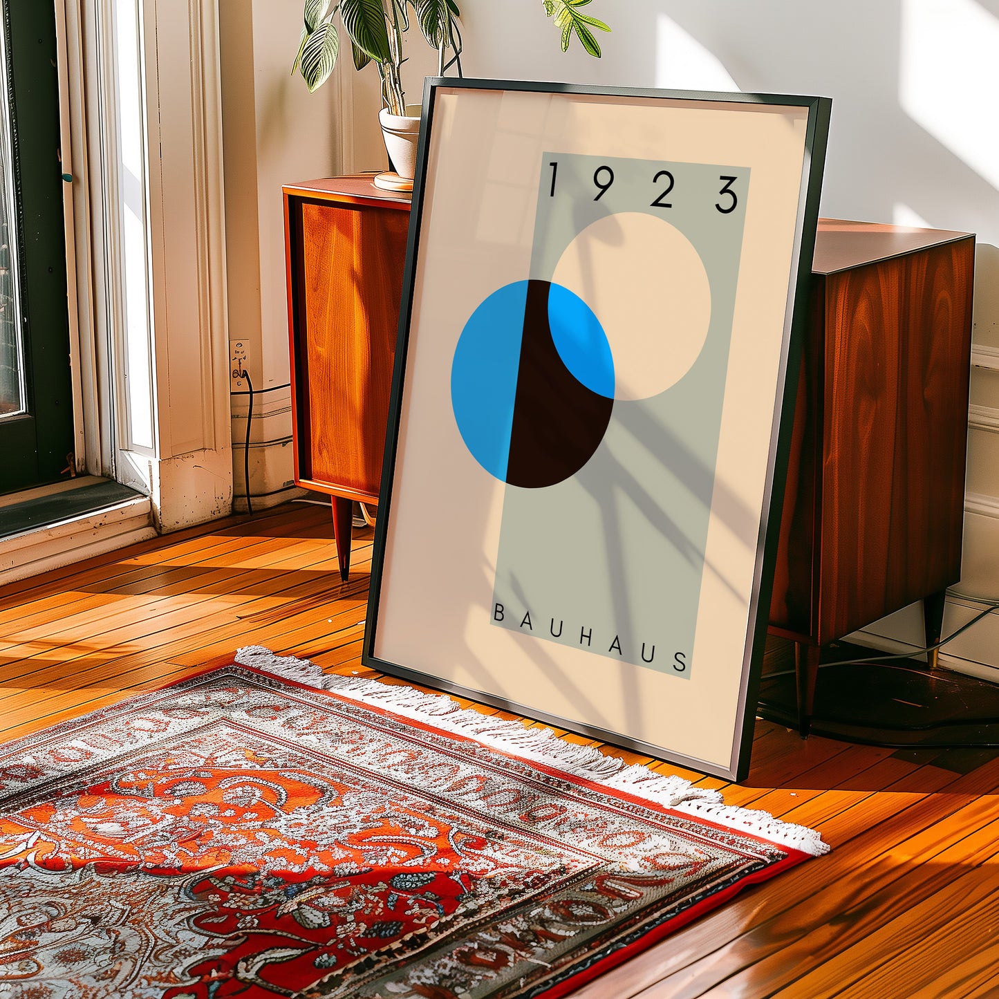 Bauhaus 1923 - Mid Century - Kunstdruck - Blau