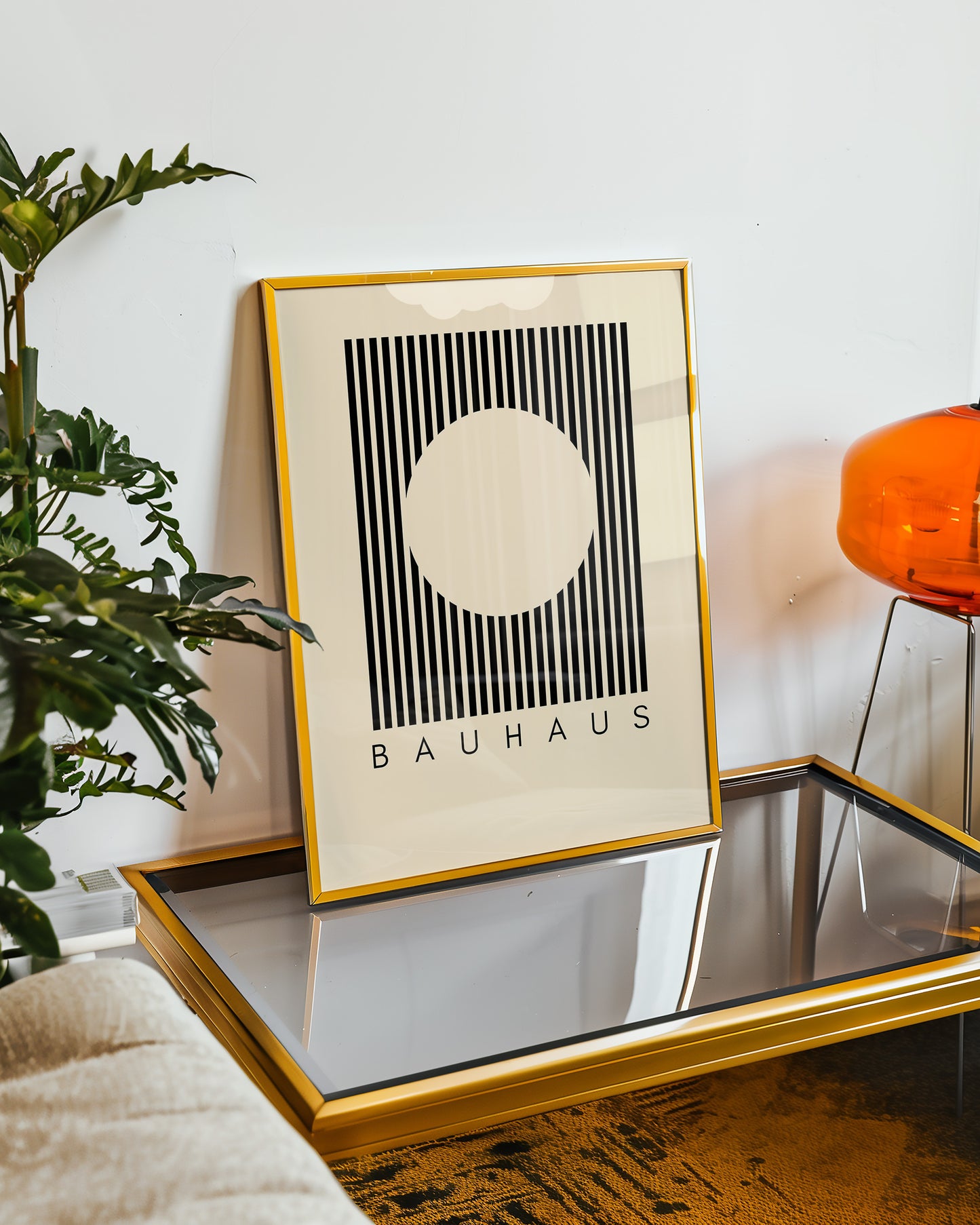 Bauhaus - Gitter Kreis - Mid Century - Kunst Druck
