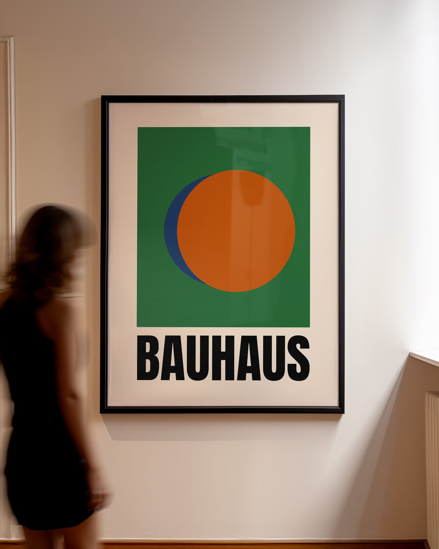 Bauhaus Formen - Grün Orange Blau - Mid Century - Kunstdruck
