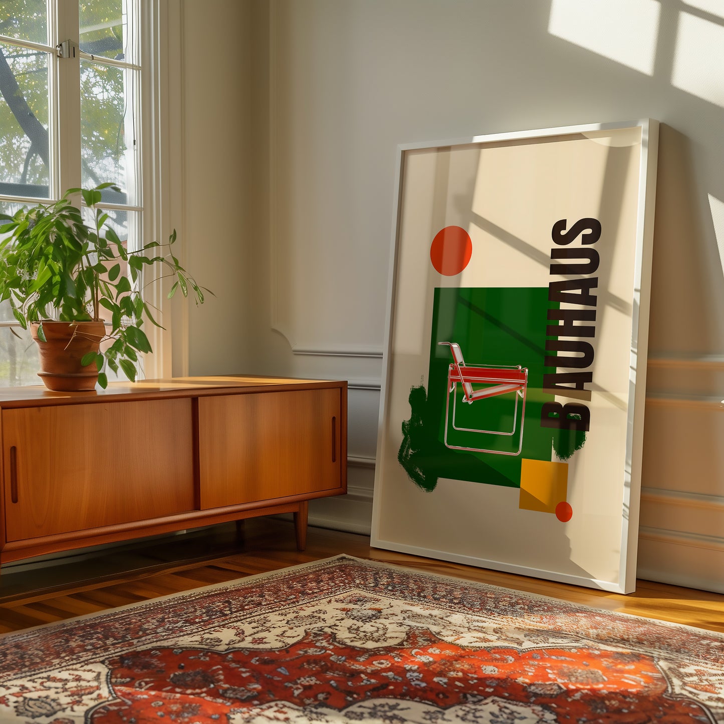 Bauhaus Collage - Sessel - Grün - Modern - Mid Century