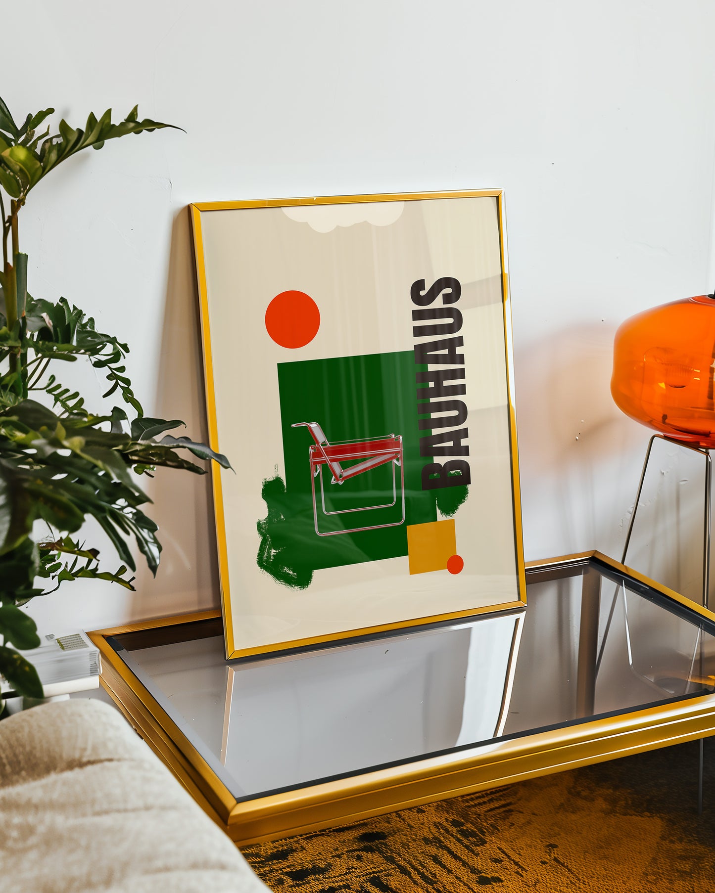 Bauhaus Collage - Sessel - Grün - Modern - Mid Century