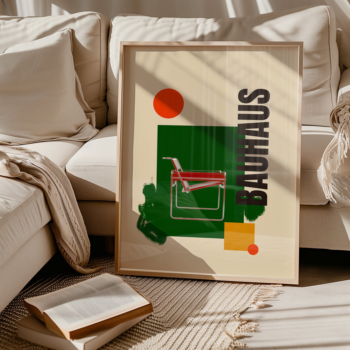 Bauhaus Collage - Sessel - Grün - Modern - Mid Century