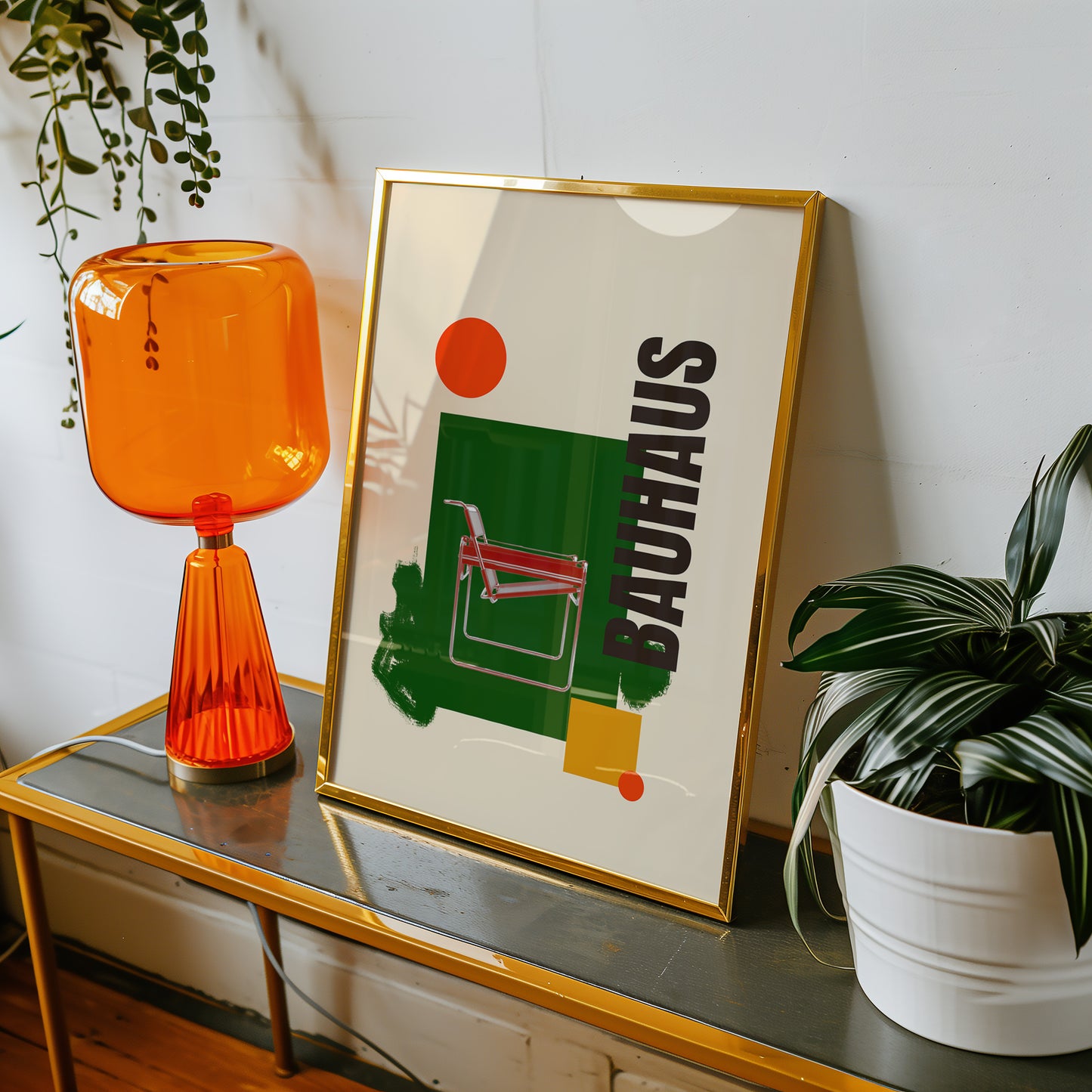 Bauhaus Collage - Sessel - Grün - Modern - Mid Century