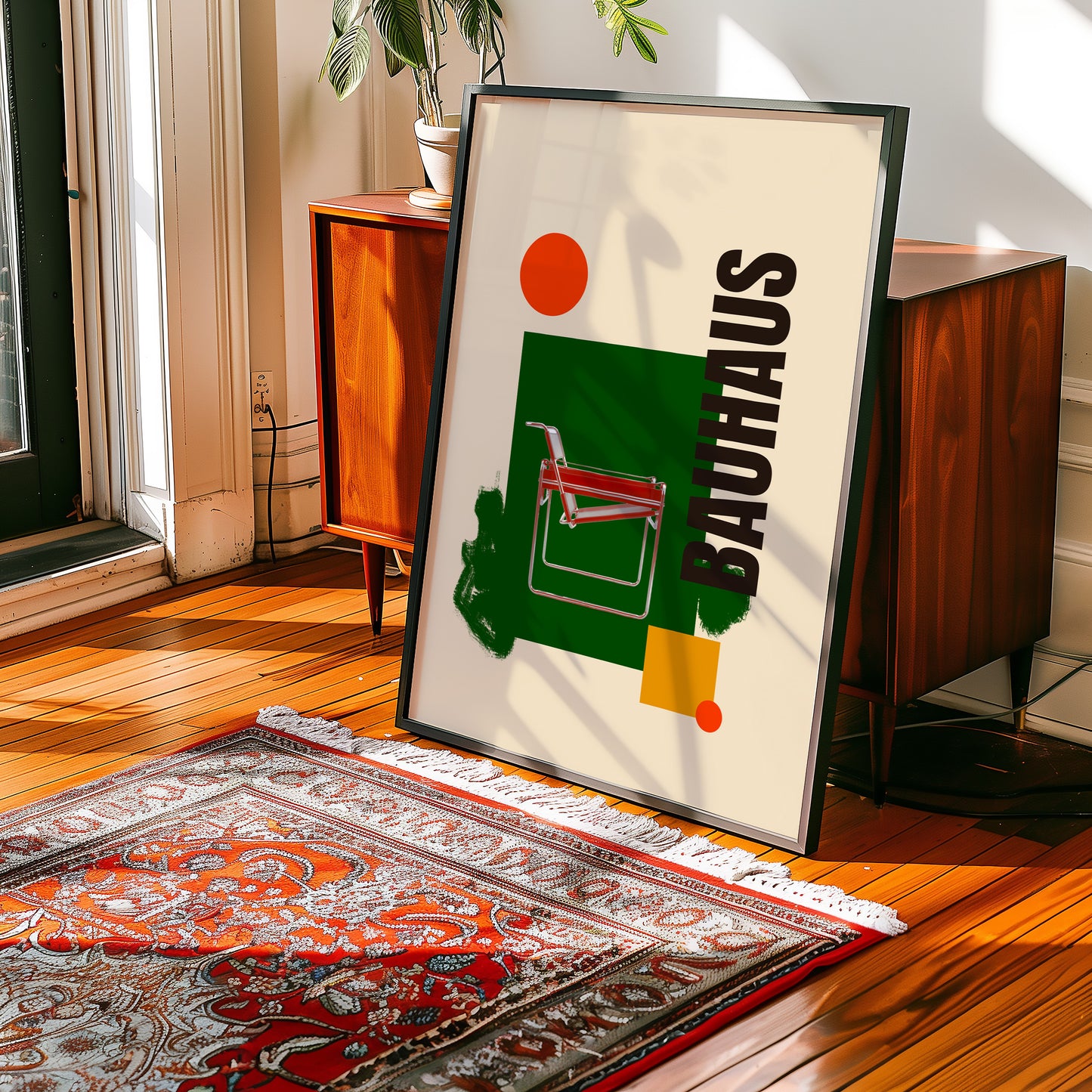 Bauhaus Collage - Sessel - Grün - Modern - Mid Century