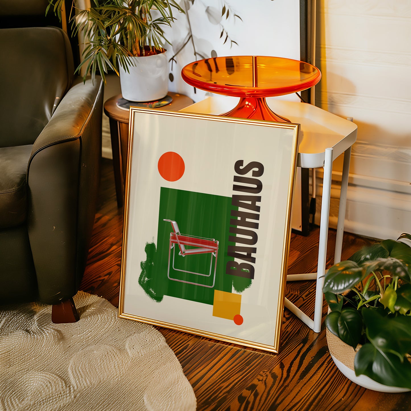 Bauhaus Collage - Sessel - Grün - Modern - Mid Century