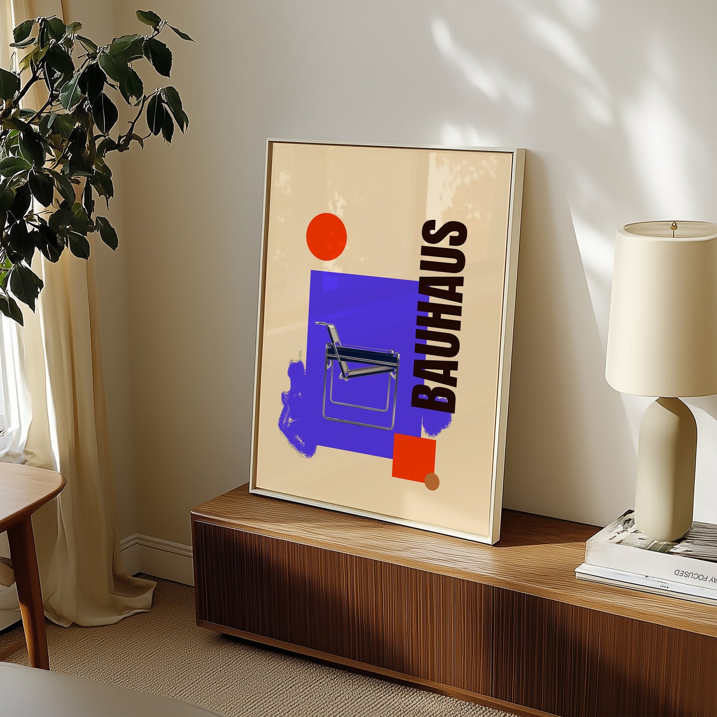 Bauhaus Collage - Sessel - Blau - Modern - Mid Century