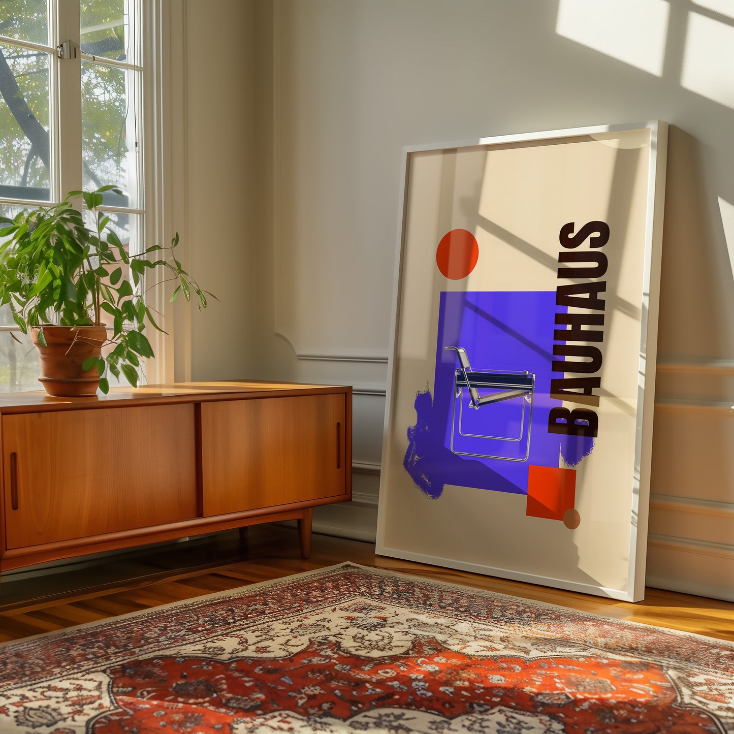 Bauhaus Collage - Sessel - Blau - Modern - Mid Century