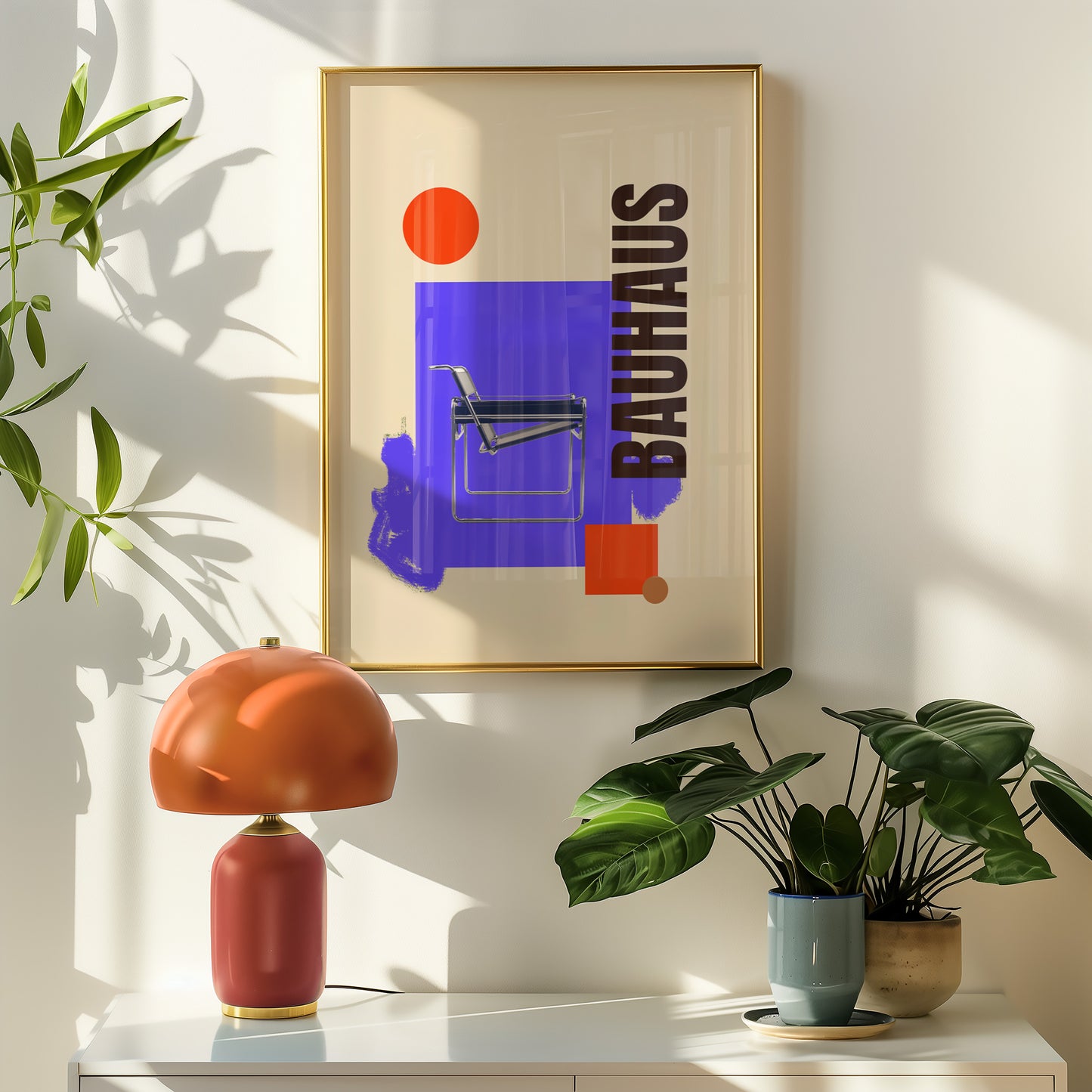 Bauhaus Collage - Sessel - Blau - Modern - Mid Century