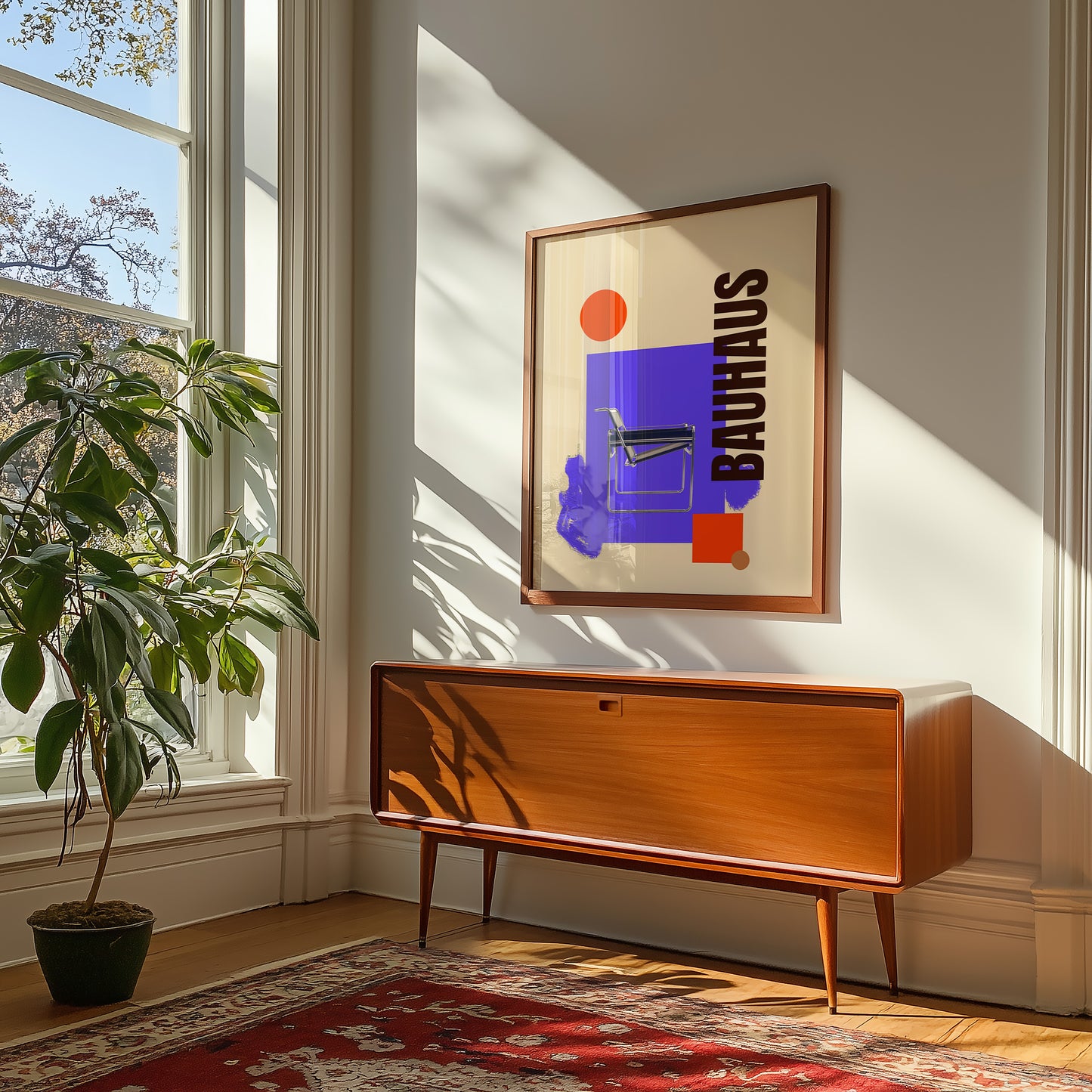 Bauhaus Collage - Sessel - Blau - Modern - Mid Century