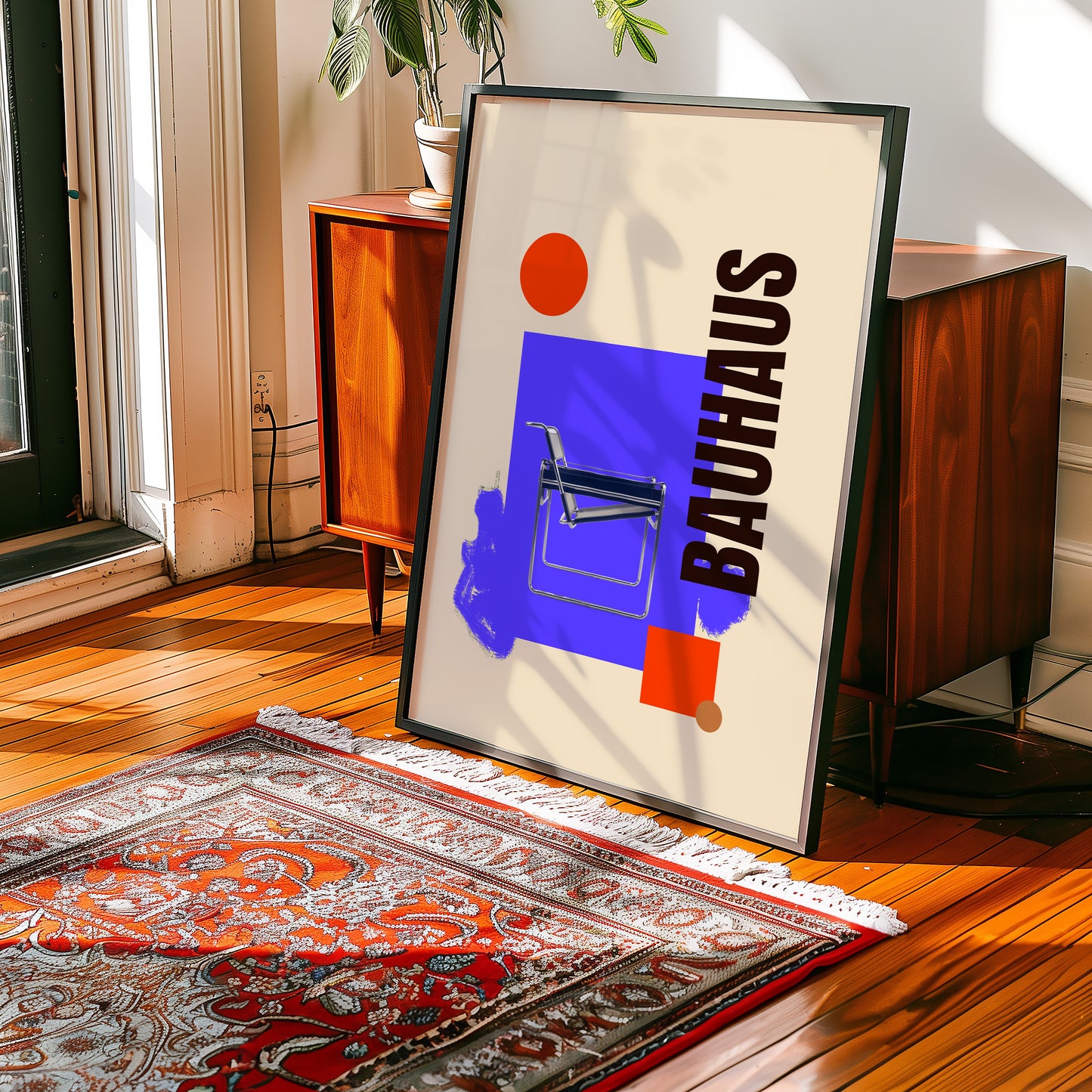 Bauhaus Collage - Sessel - Blau - Modern - Mid Century