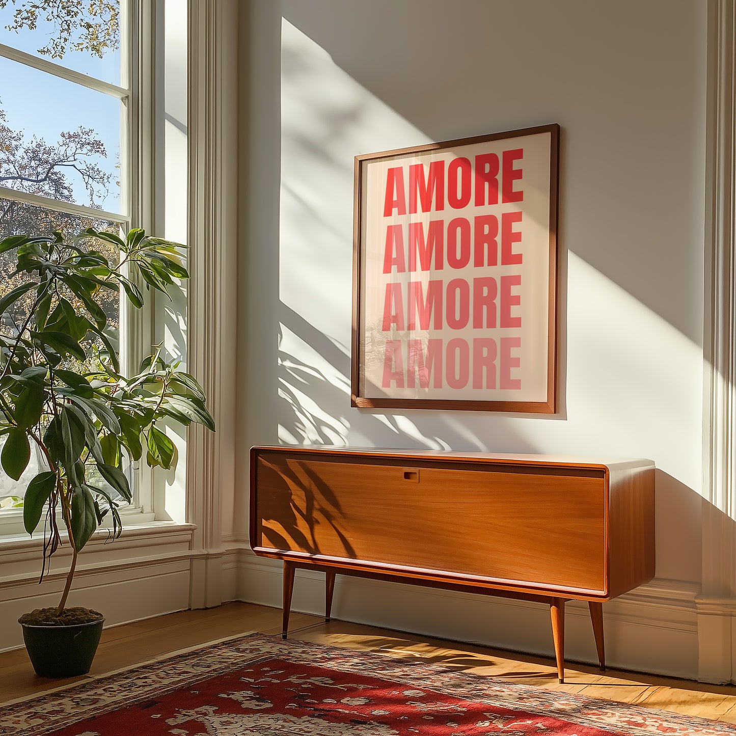 Amore -Verlauf - Mid Century - Kunstdruck