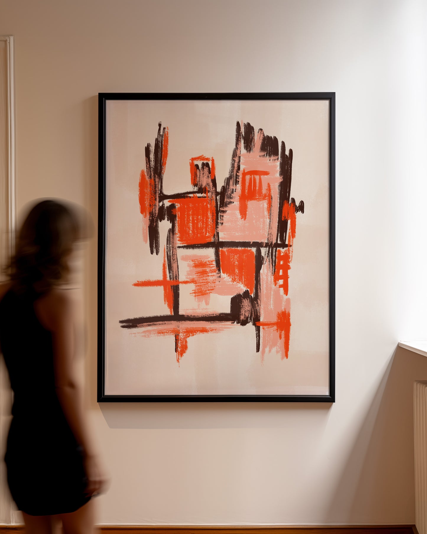 Sunn burn - Abstraktes Kunstwerk - Kunstdruck - Mid Century