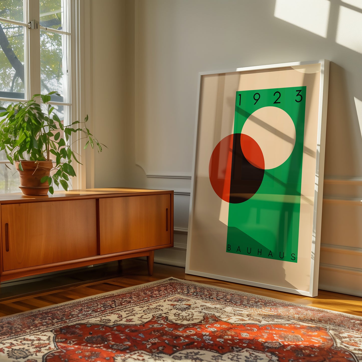 Bauhaus 1923 - Mid Century - Kunstdruck - grün