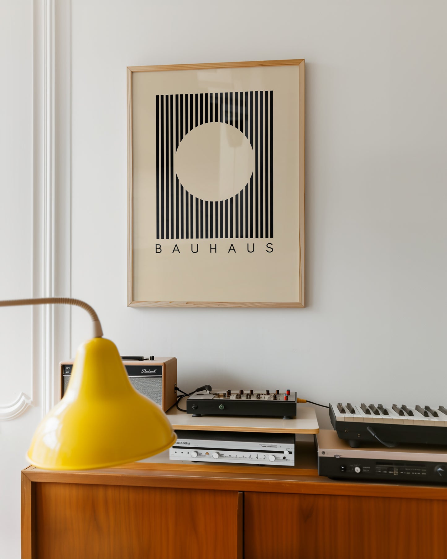 Bauhaus - Gitter Kreis - Mid Century - Kunst Druck