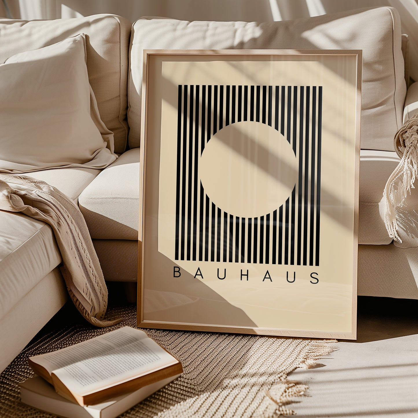 Bauhaus - Gitter Kreis - Mid Century - Kunst Druck