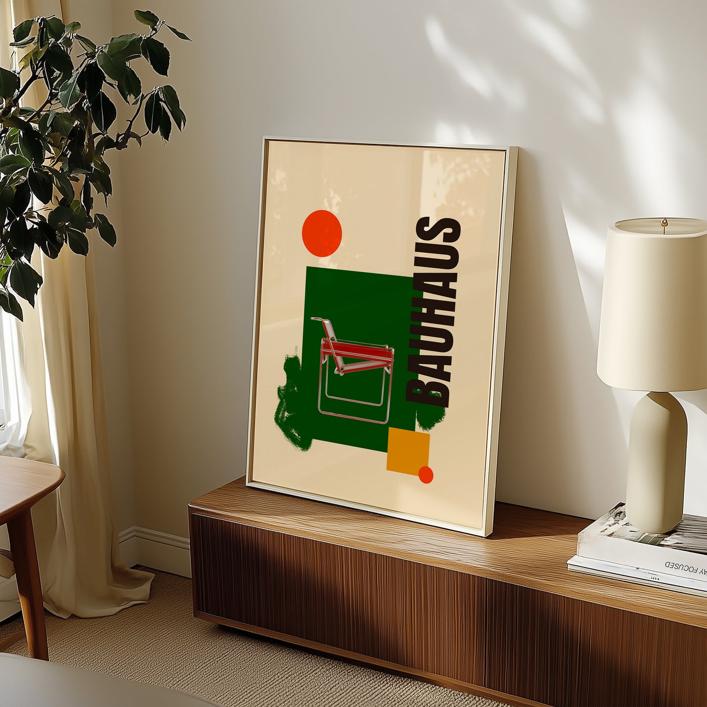 Bauhaus Collage - Sessel - Grün - Modern - Mid Century