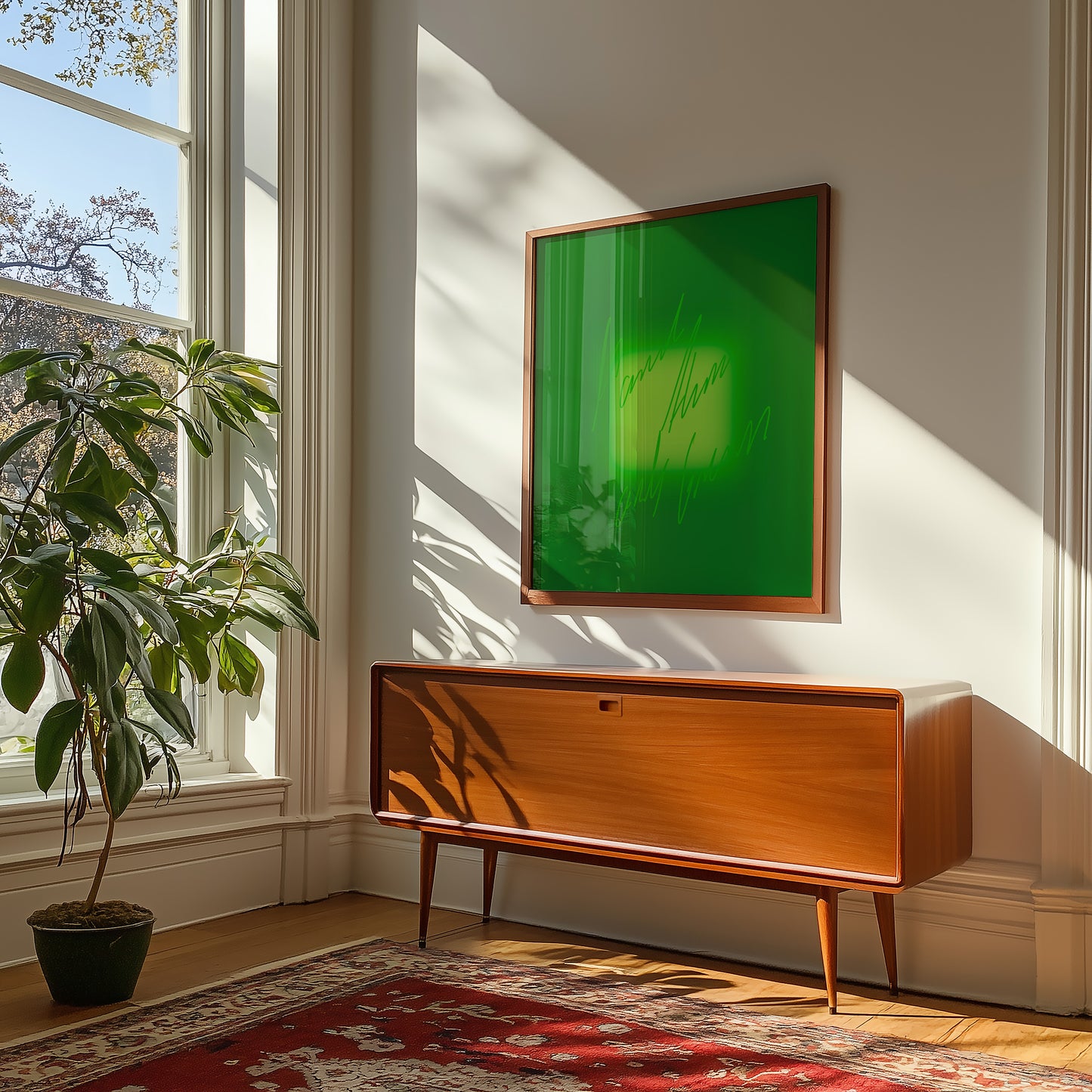 More than only green! - Typo Kunstdruck