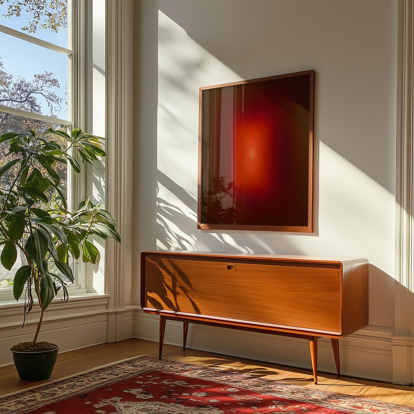 sunset Glow Verlauf - Abstrakter Kunstdruck - Modern -Mid Century