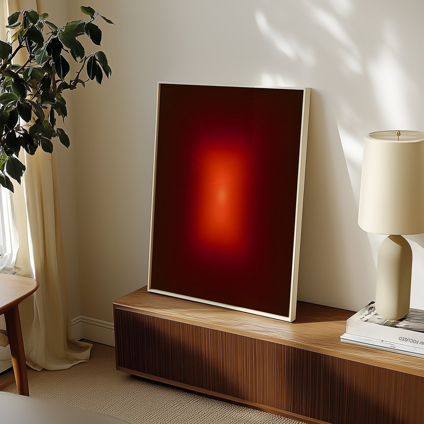 sunset Glow Verlauf - Abstrakter Kunstdruck - Modern -Mid Century