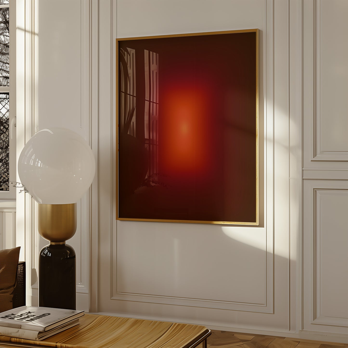 sunset Glow Verlauf - Abstrakter Kunstdruck - Modern -Mid Century