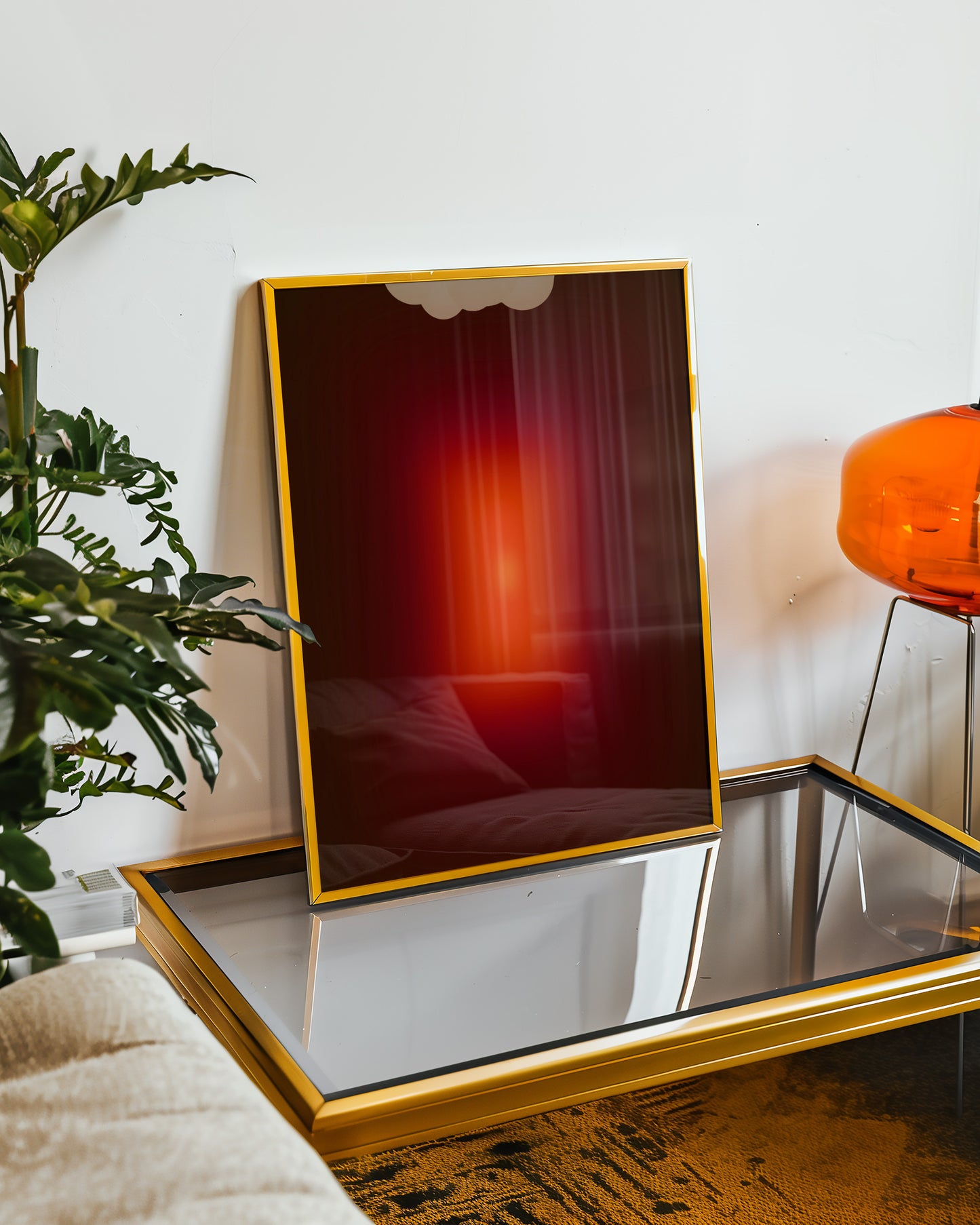 sunset Glow Verlauf - Abstrakter Kunstdruck - Modern -Mid Century