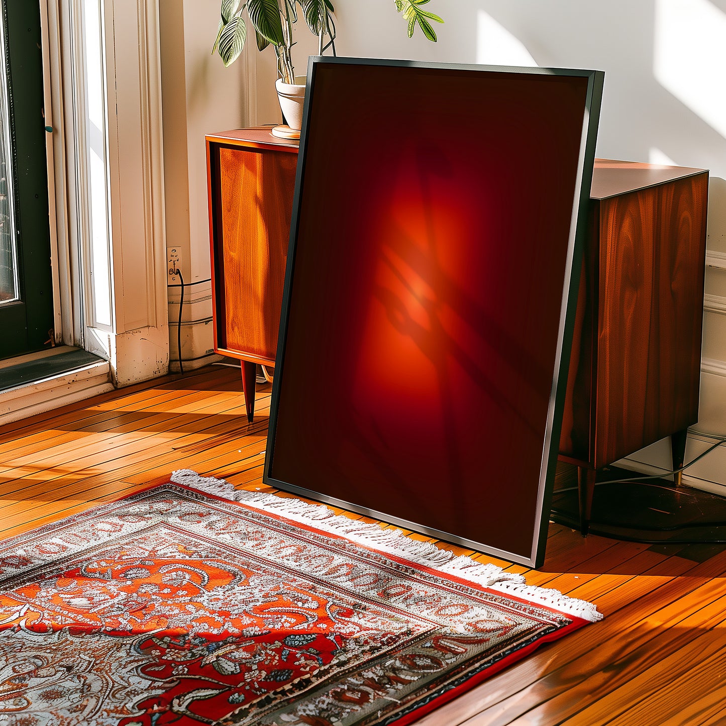 sunset Glow Verlauf - Abstrakter Kunstdruck - Modern -Mid Century