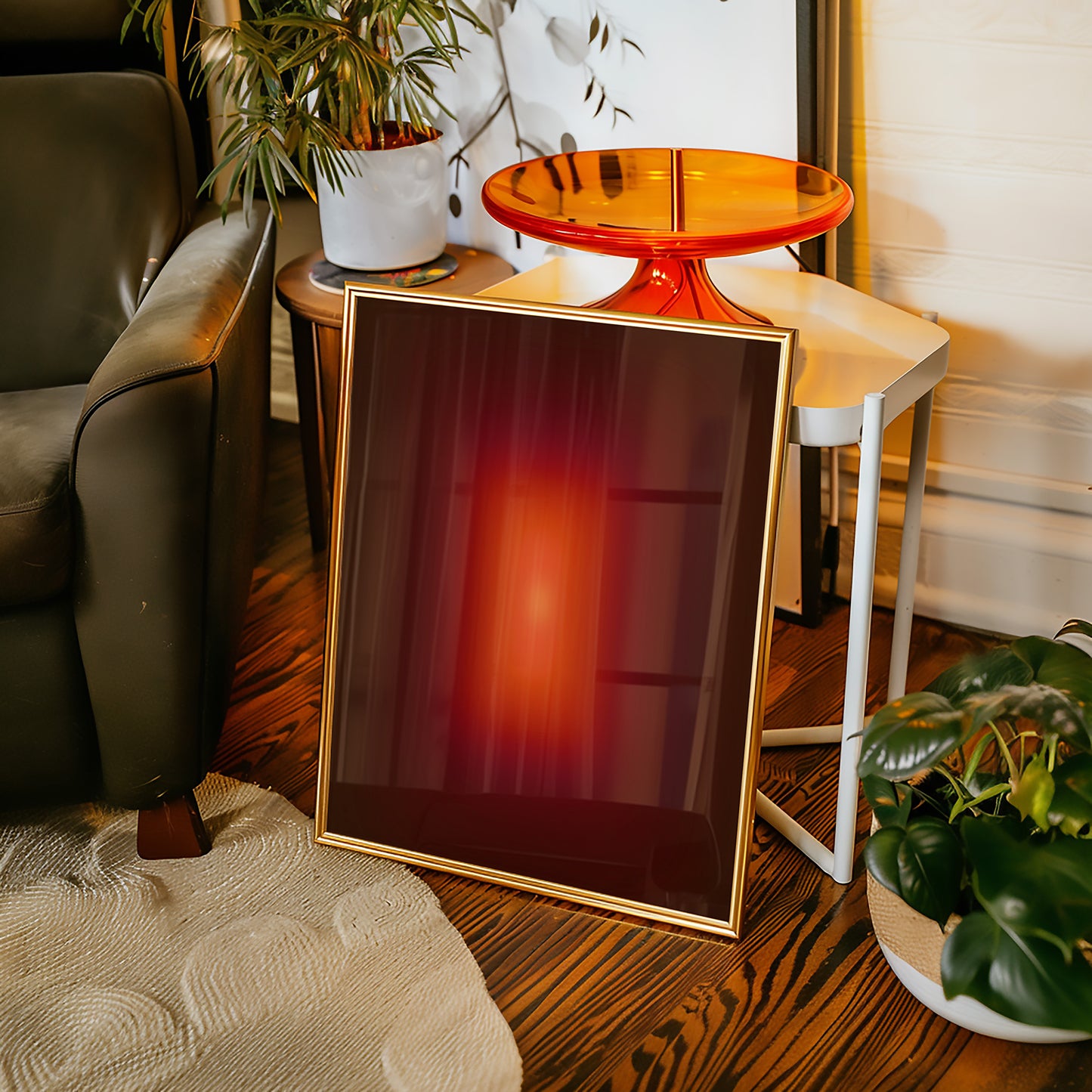 sunset Glow Verlauf - Abstrakter Kunstdruck - Modern -Mid Century