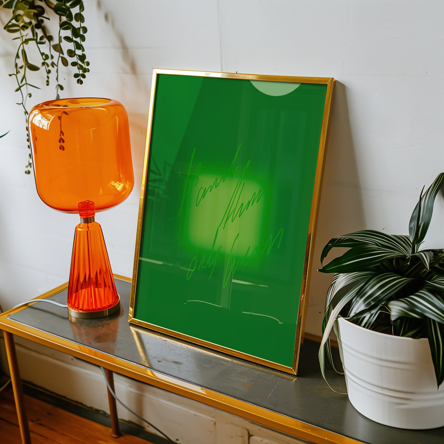 More than only green! - Typo Kunstdruck