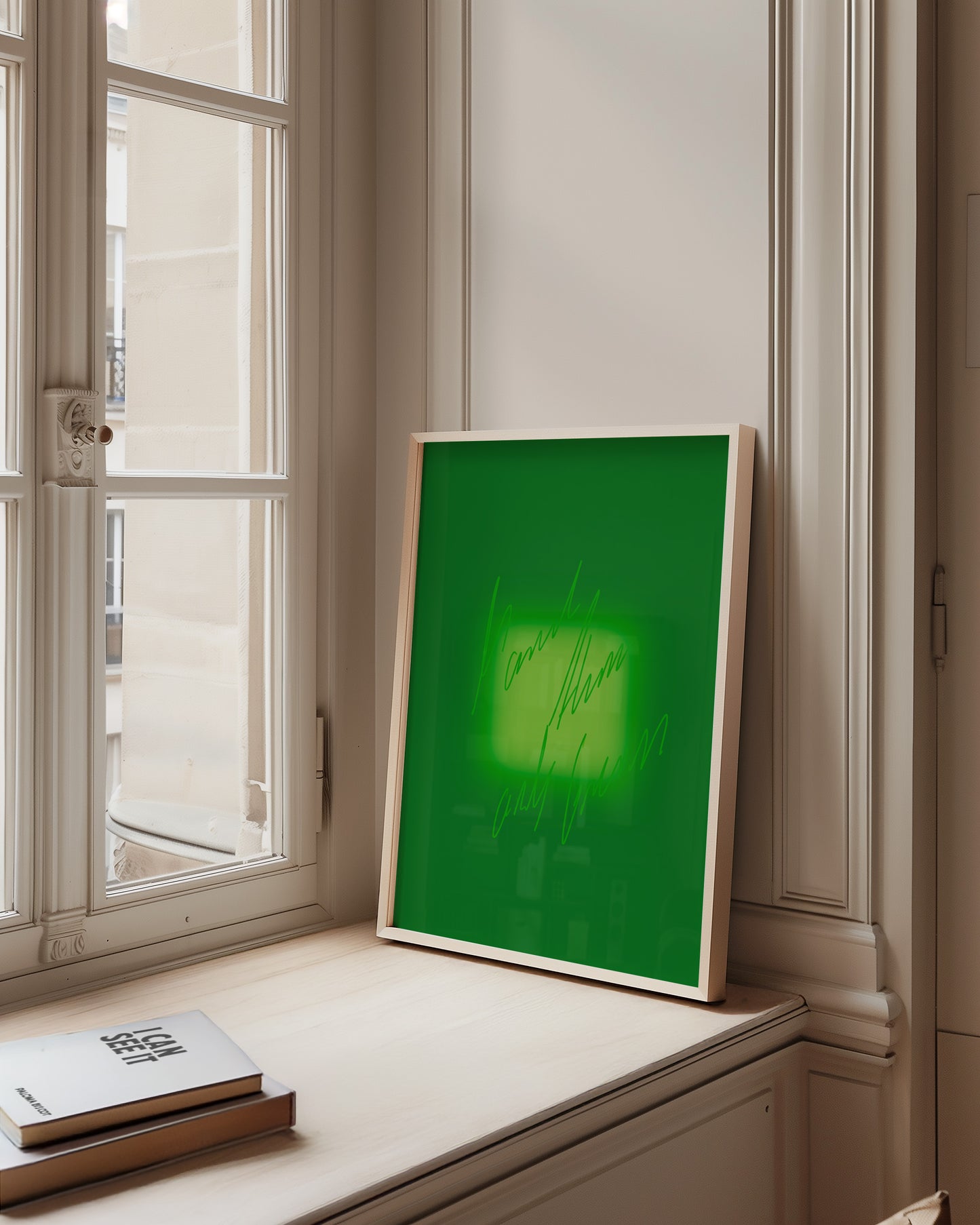 More than only green! - Typo Kunstdruck
