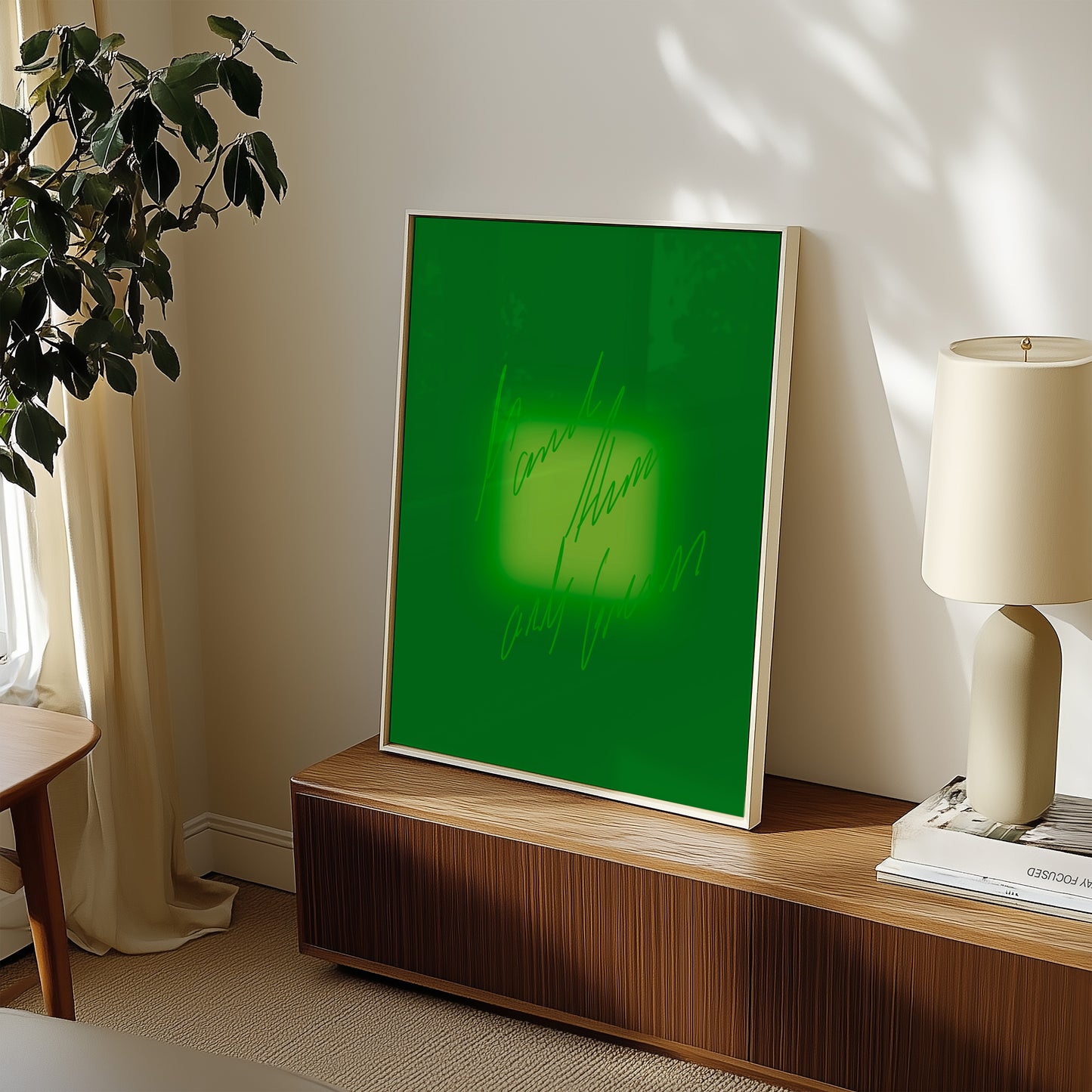 More than only green! - Typo Kunstdruck