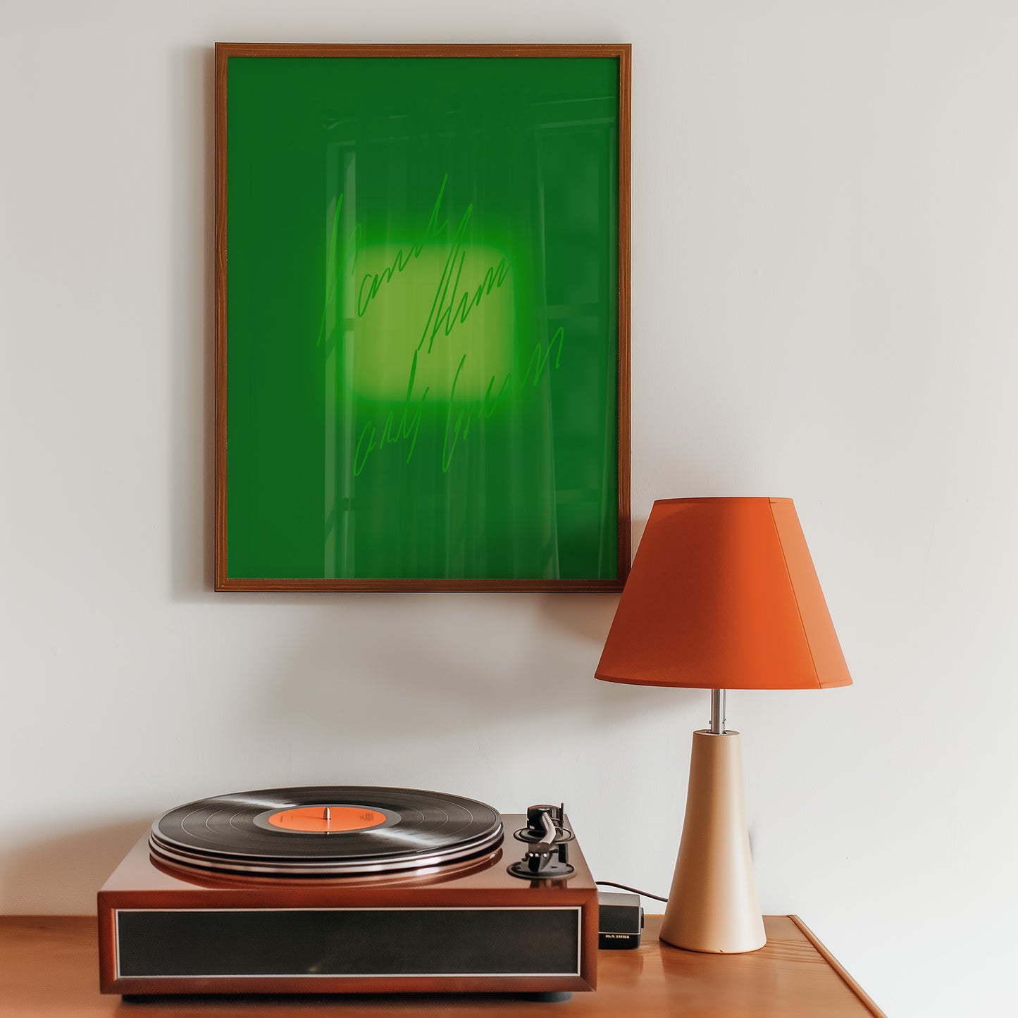 More than only green! - Typo Kunstdruck