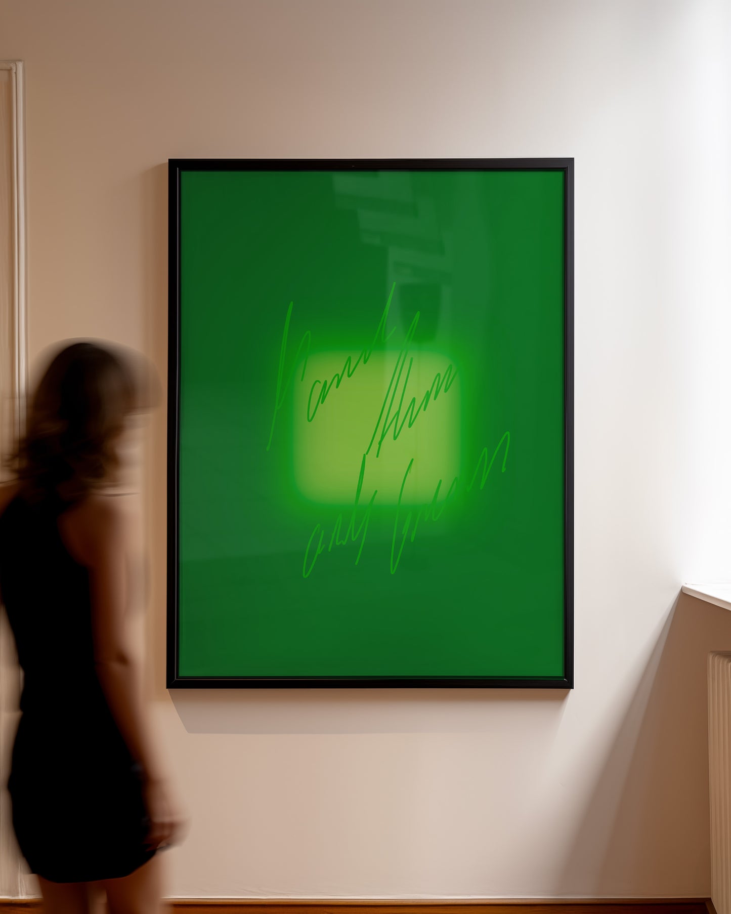 More than only green! - Typo Kunstdruck