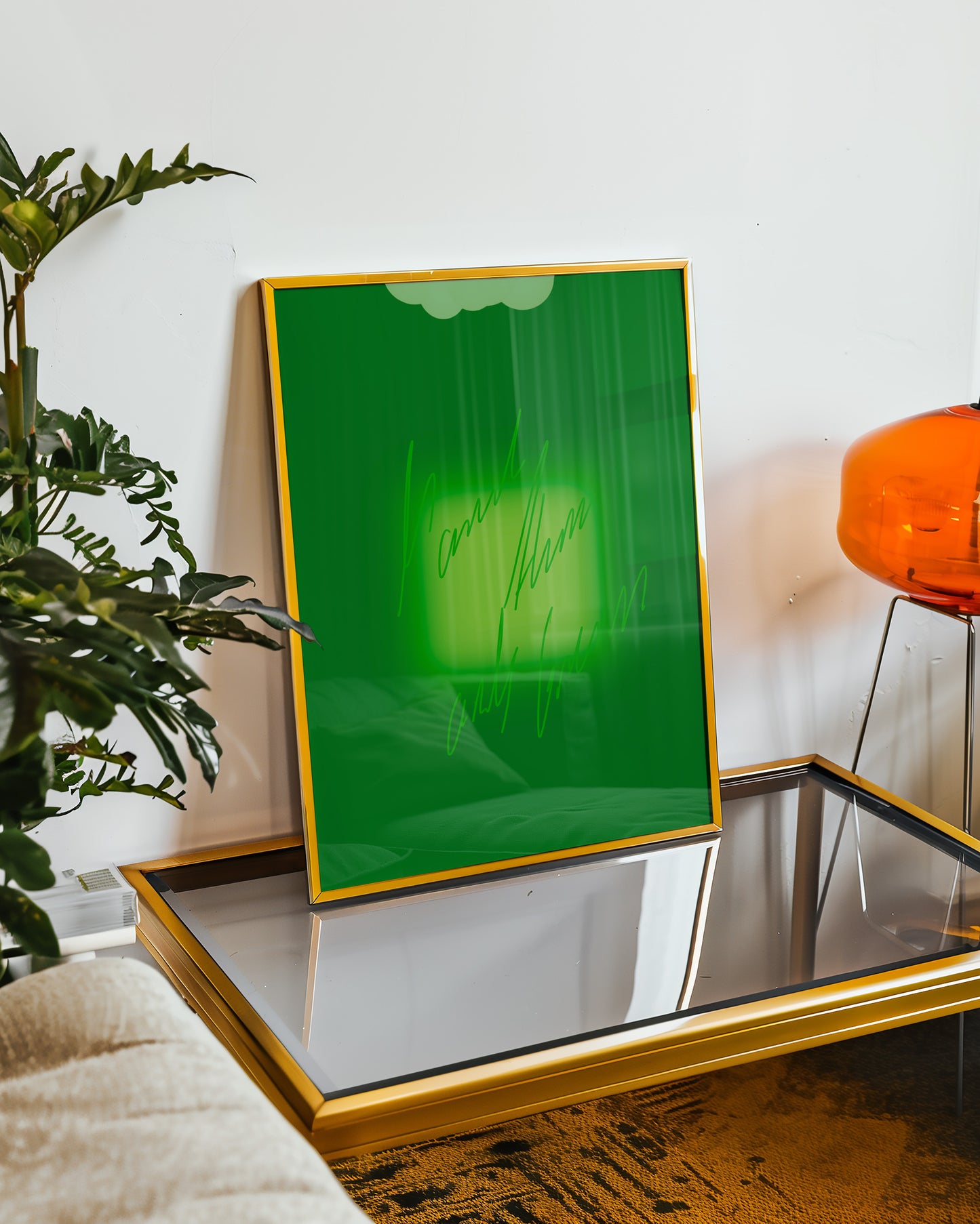 More than only green! - Typo Kunstdruck