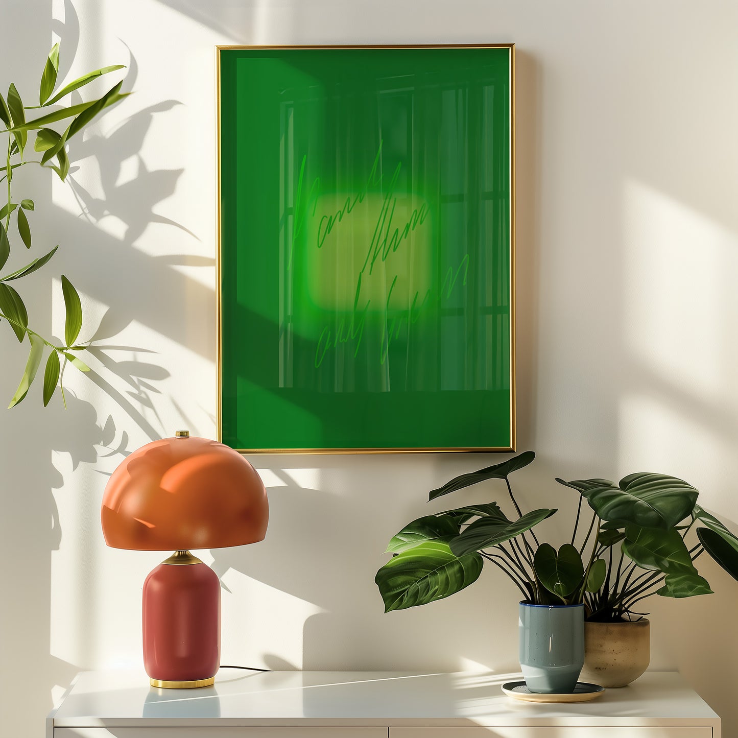 More than only green! - Typo Kunstdruck