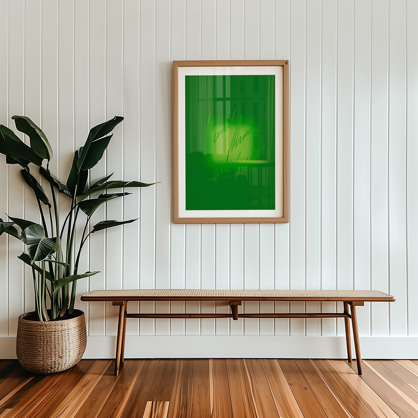 More than only green! - Typo Kunstdruck