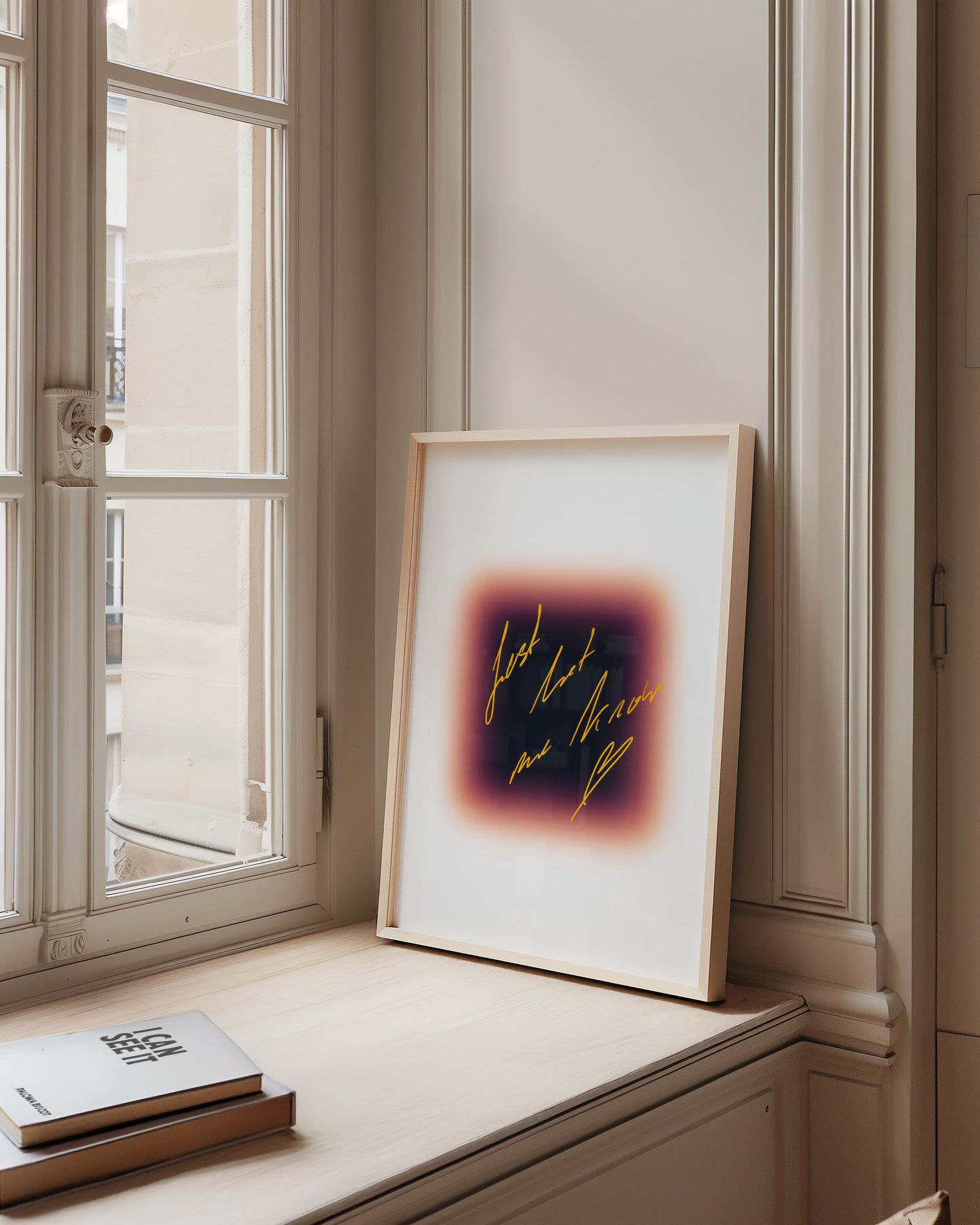 Just let me know! - Typo Kunstdruck